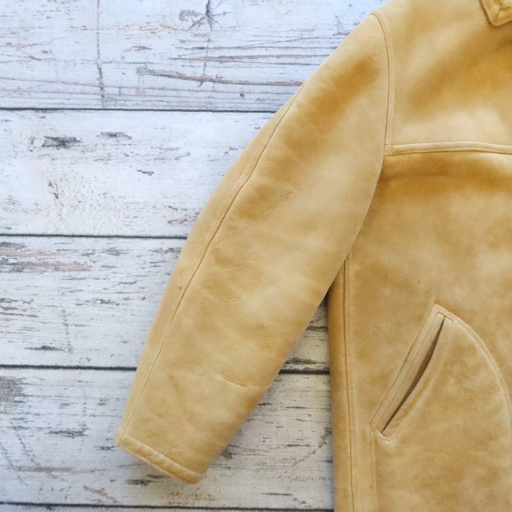 Abercrombie & Fitch VINTAGE Abercrombie & Fitch Suede Trench Coat Men 38 Brown Sherpa Lined 60s Rare Size US XXS / EU 40 - 4 Thumbnail