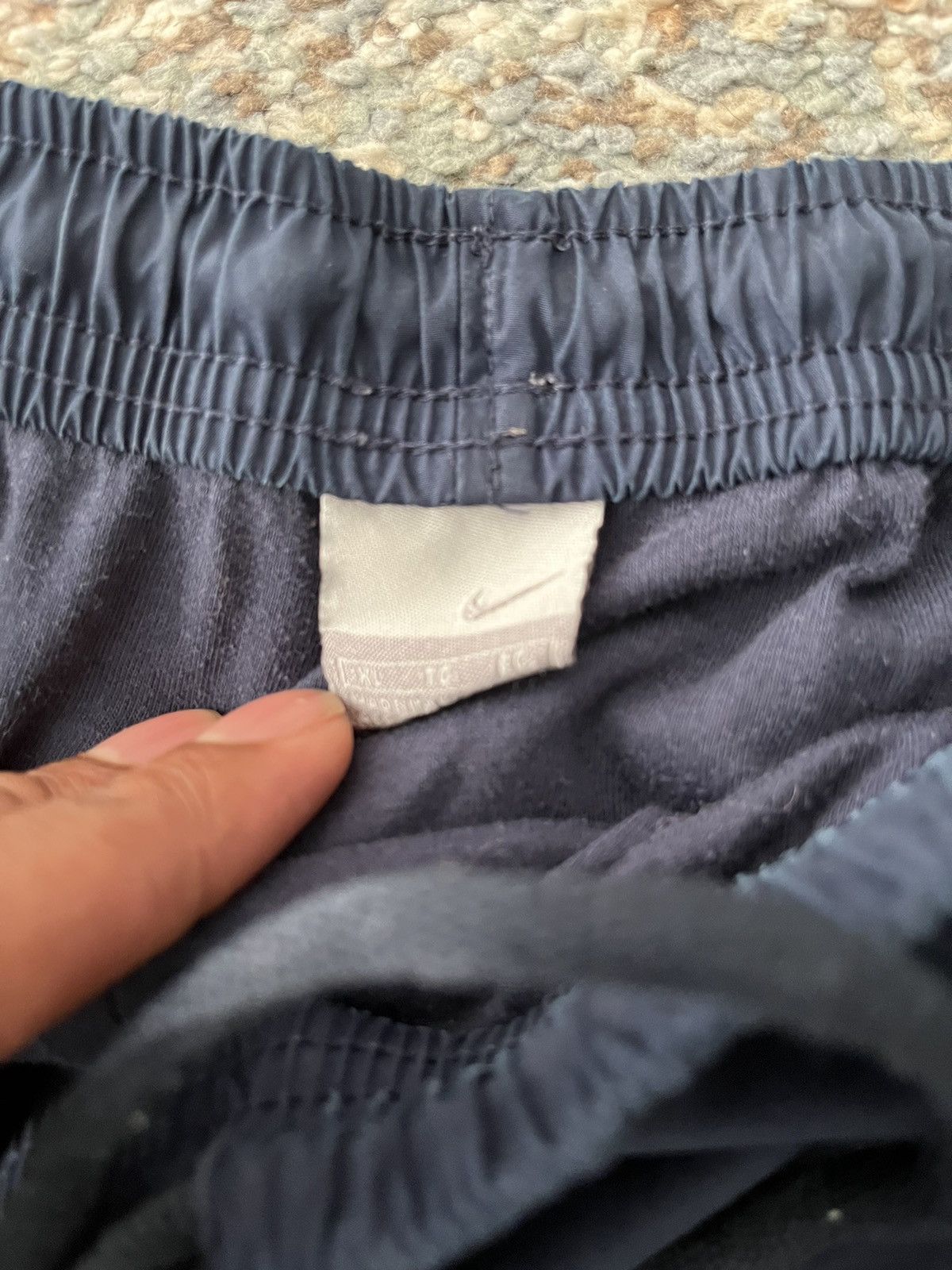 Vintage VTG Y2K Nike Sweatpants swishy Blue XL Distressed yellow Size US 32 / EU 48 - 7 Thumbnail