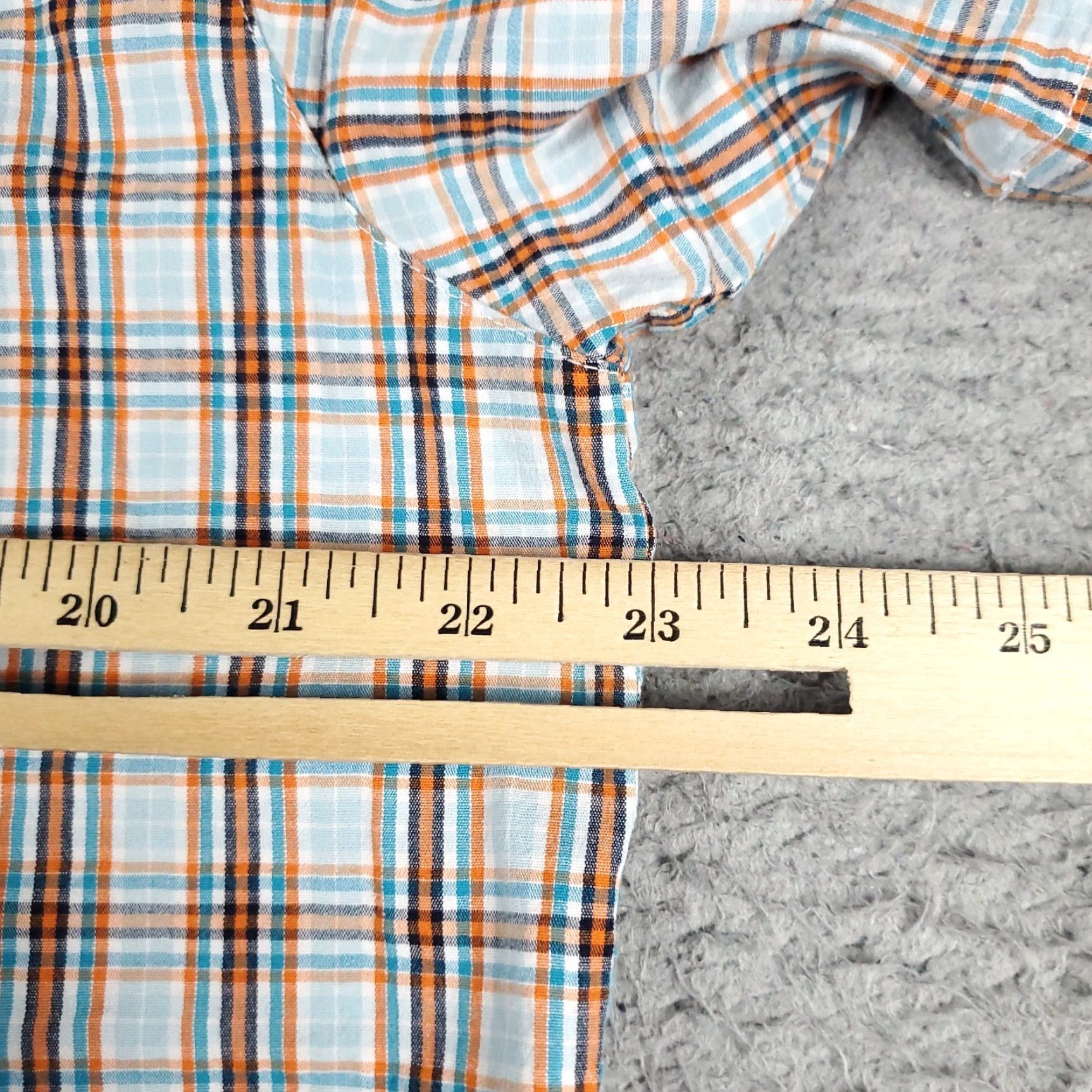 Vintage Columbia Shirt Mens Size Large Blue Orange Plaid Casual Button Up Short Sleeve Size US L / EU 52-54 / 3 - 5 Thumbnail