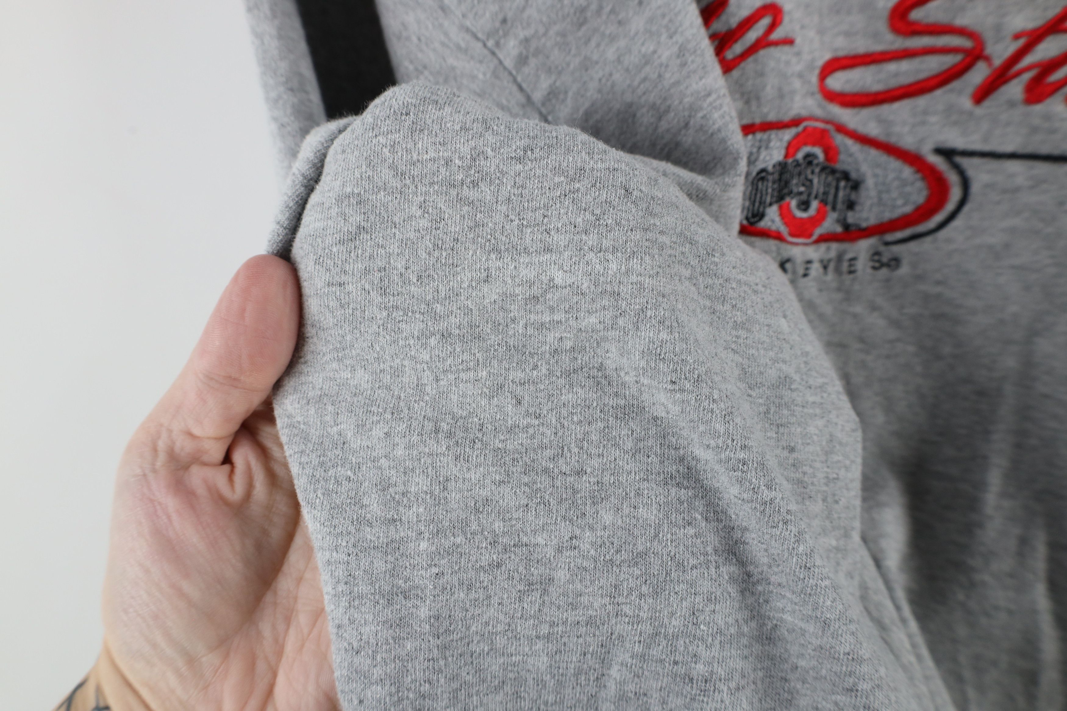 Vintage Vintage 90s Ohio State University Long Sleeve T-Shirt Gray Size US XXL / EU 58 / 5 - 7 Thumbnail