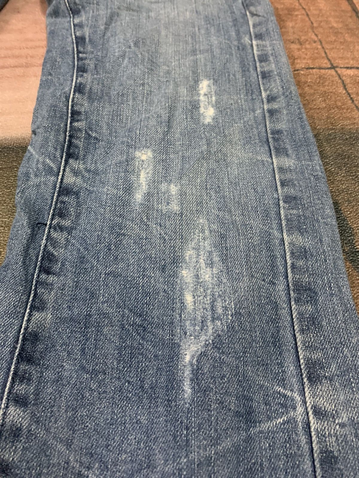 Japanese Brand DISTRESSED PUNK SLIM JEANS LOT OF BUTTON BY TAKESHY KUROSAWA Size US 31 - 21 Thumbnail