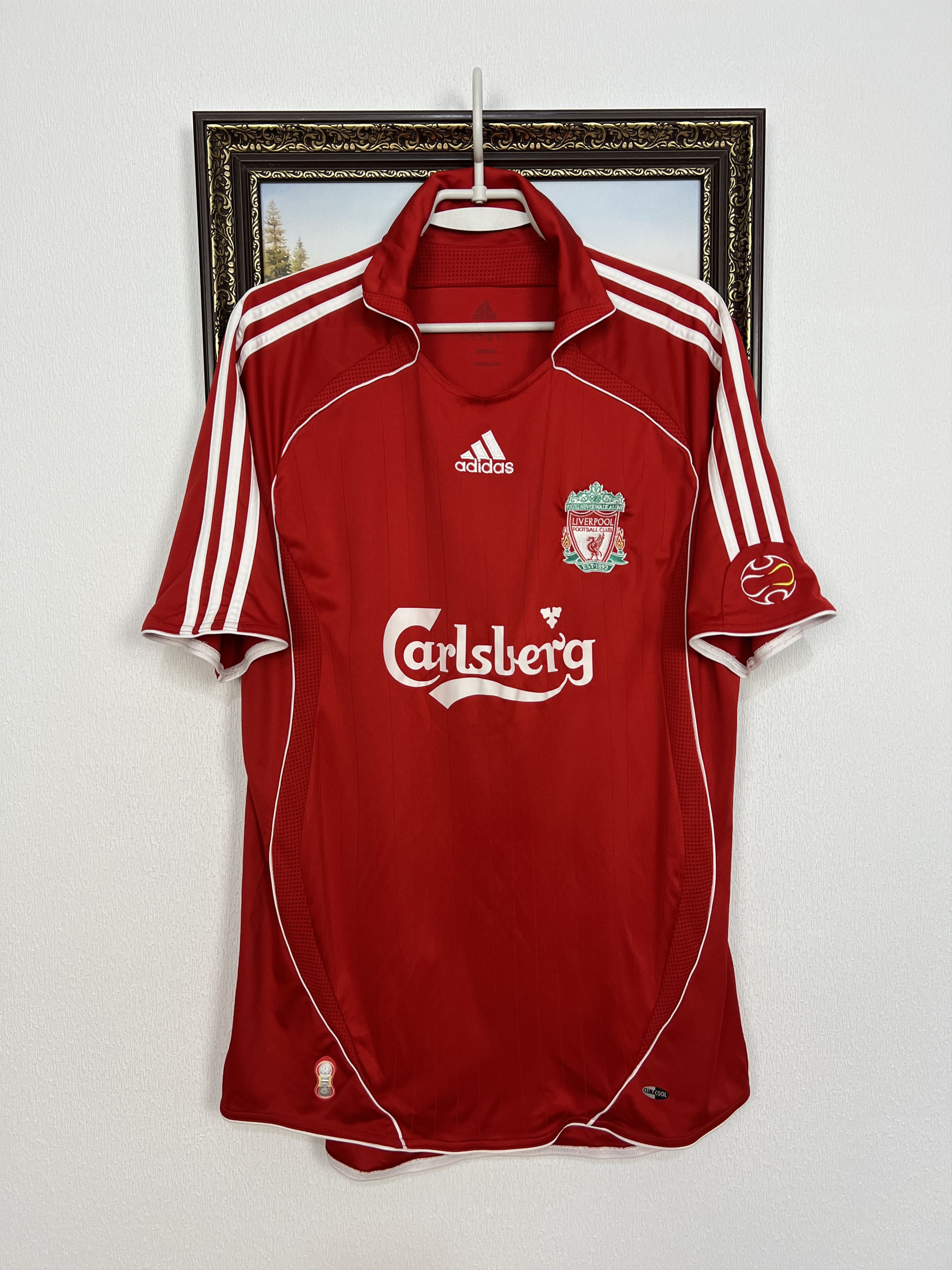 Adidas Liverpool Home football shirt 2006 Soccer Jersey Trikot Size US L / EU 52-54 / 3 - 1 Thumbnail