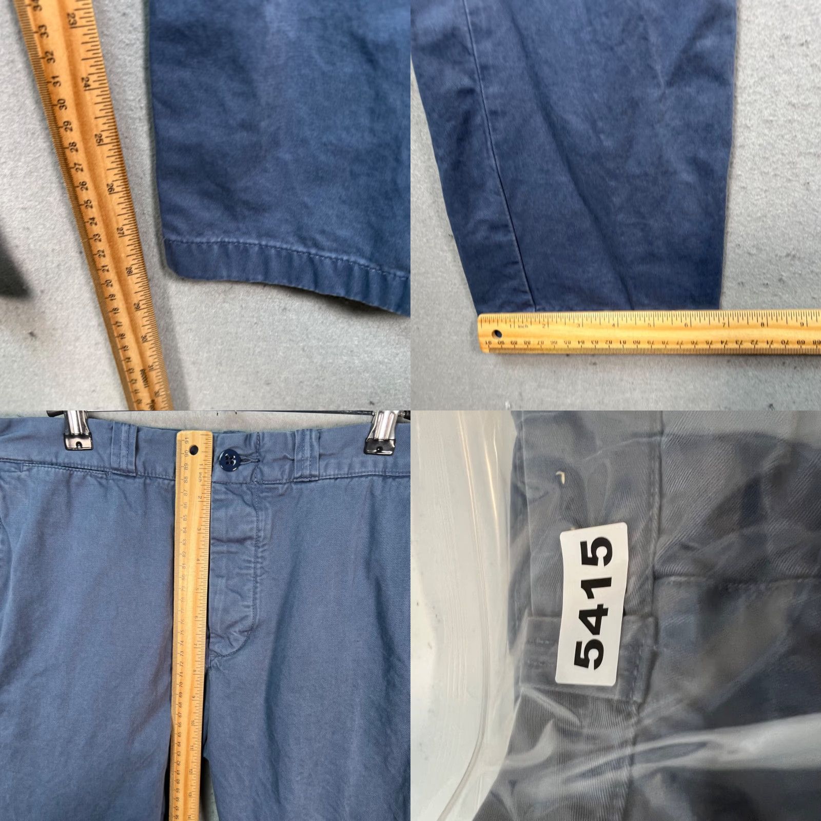 Wallace & Barnes Barnes Wallace & Barnes Mens Pants Chino Straight Leg 32 x 30 Blue Cotton Vintage-Style Jeans? Size US 32 / EU 48 - 8 Thumbnail