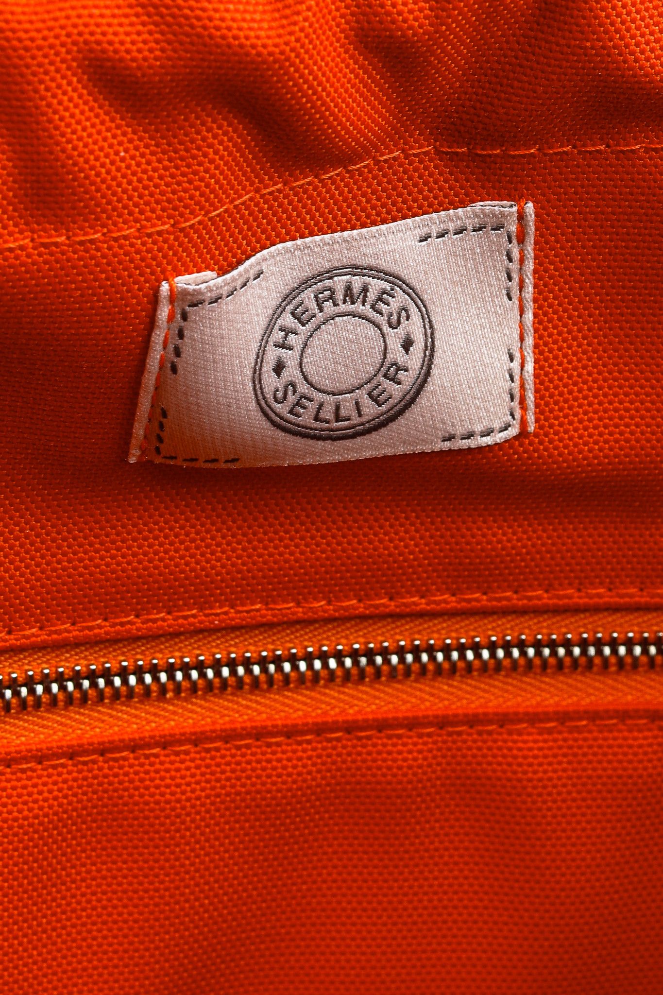 Hermes Hermes Grooming Bleu Navy & Feu Canvas Bag Size ONE SIZE - 14 Thumbnail