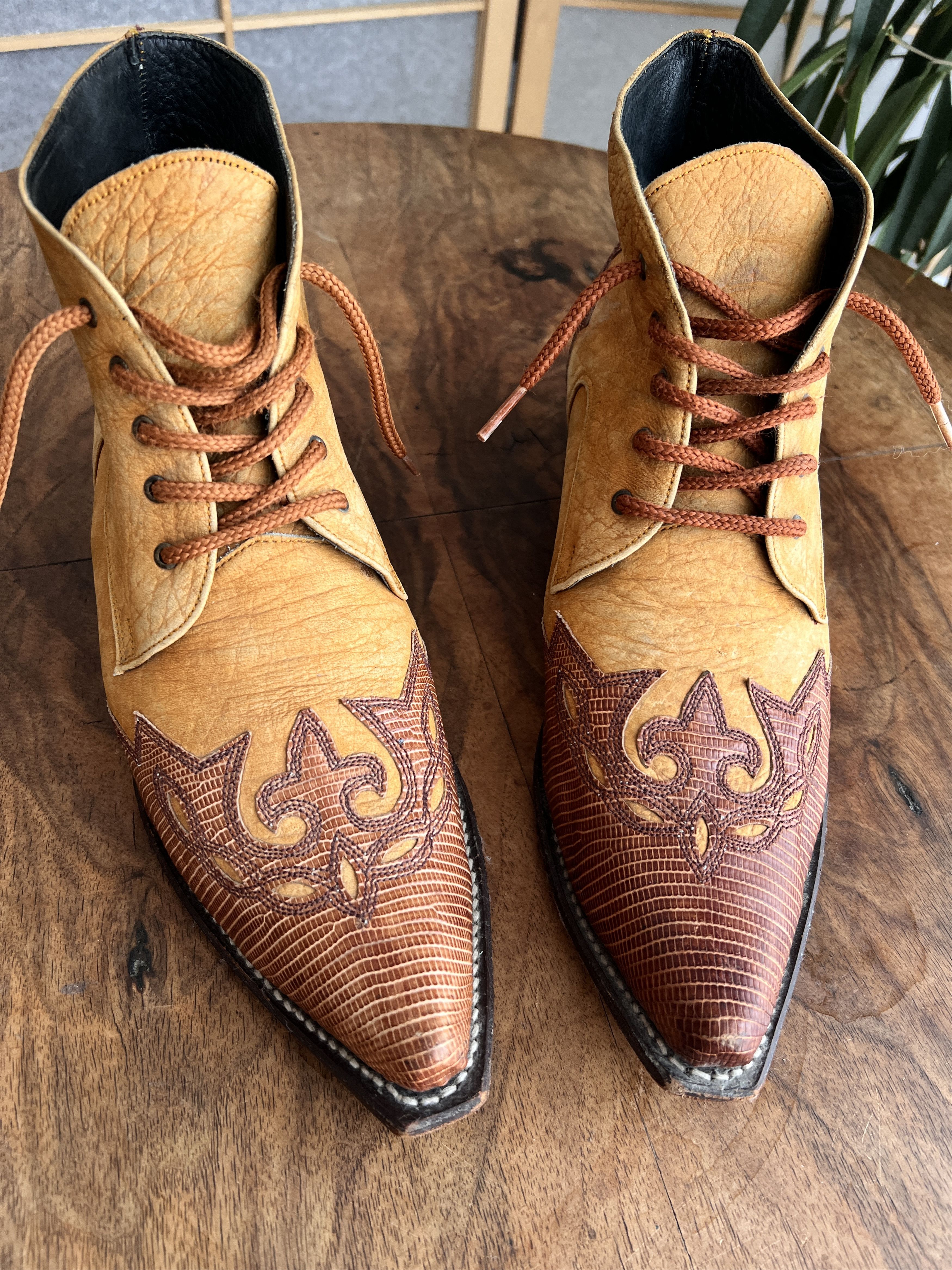 Vintage Vintage 2000s Cowboy western leather boots avant garde Size US 8.5 / EU 41-42 - 10 Thumbnail