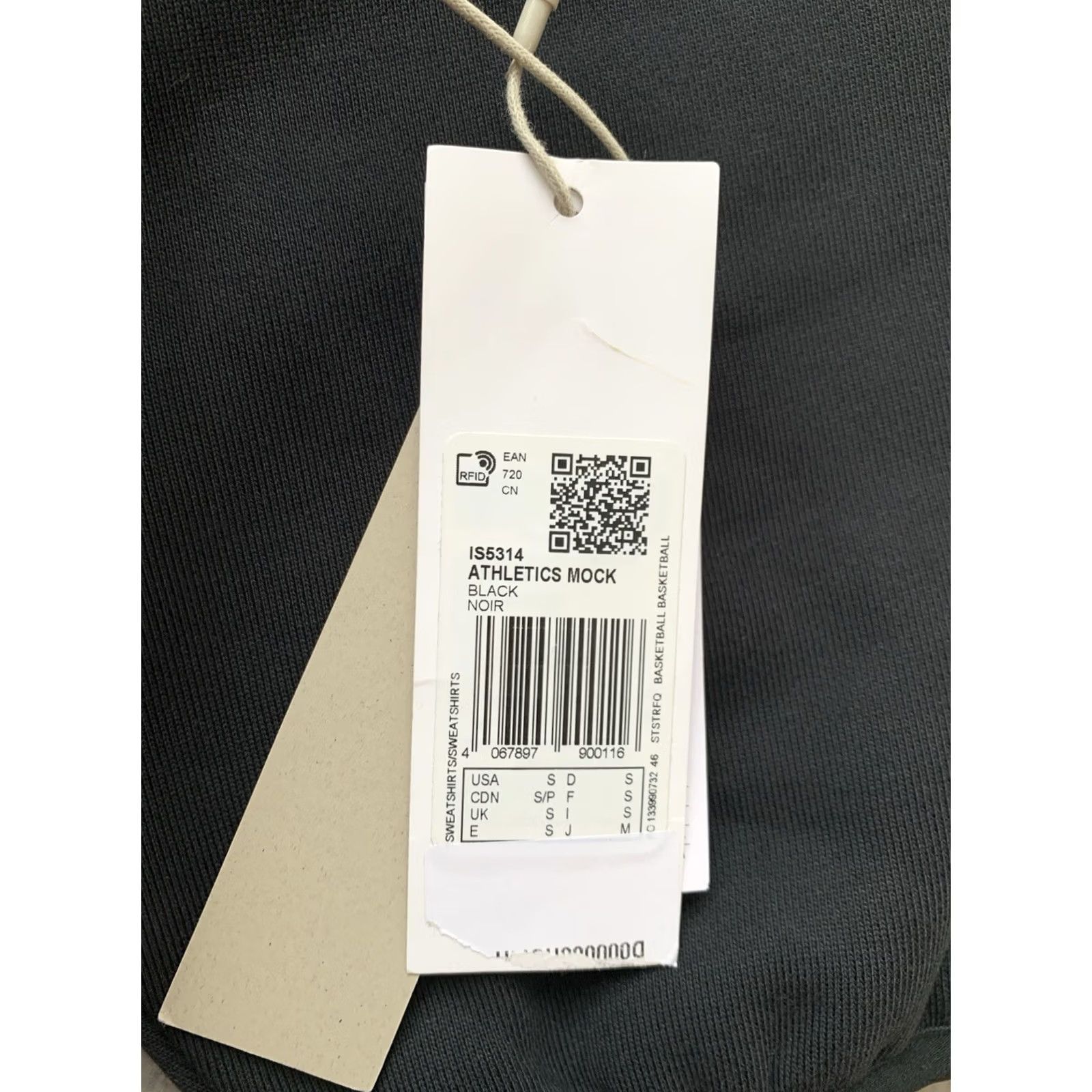 Fear of God ADIDAS ATHLETICS FEAR OF GOD SWEATSHIRT Crew Neck Black S Mens Size US S / EU 44-46 / 1 - 5 Thumbnail