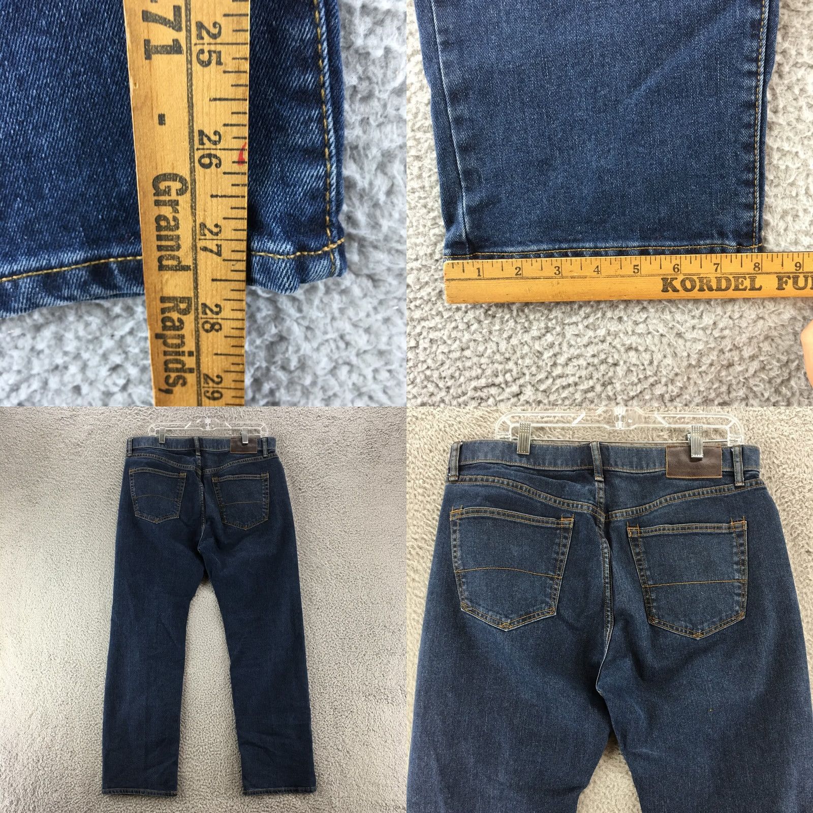 Vintage M&S Collection Jeans Mens Regular Straight Leg Blue Medium Wash Denim Zip 34x29 Size US 34 / EU 50 - 8 Thumbnail