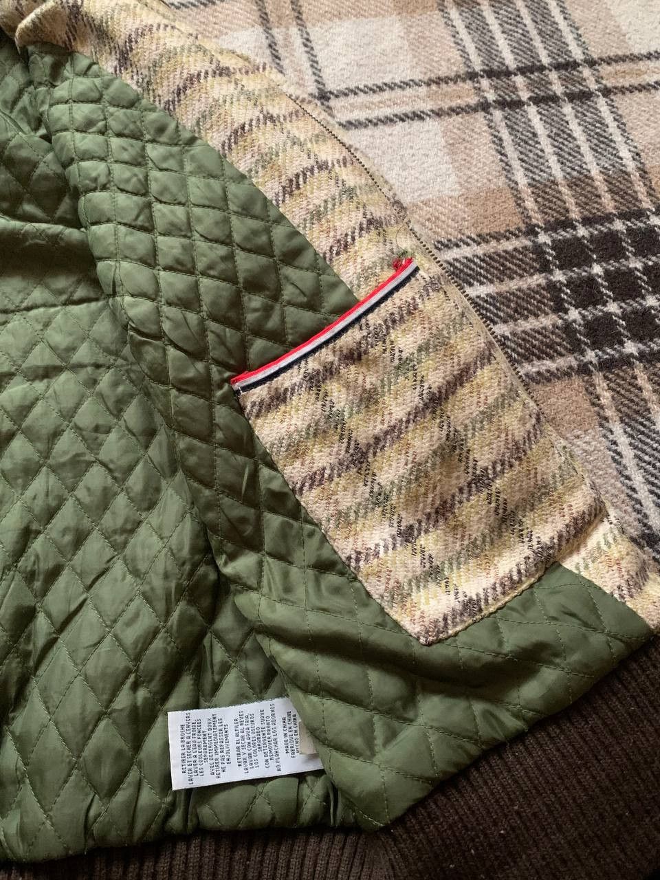 Tommy Hilfiger Tommy Hilfiger Denim Wool Plaid Bomber Jacket L Size US L / EU 52-54 / 3 - 8 Thumbnail