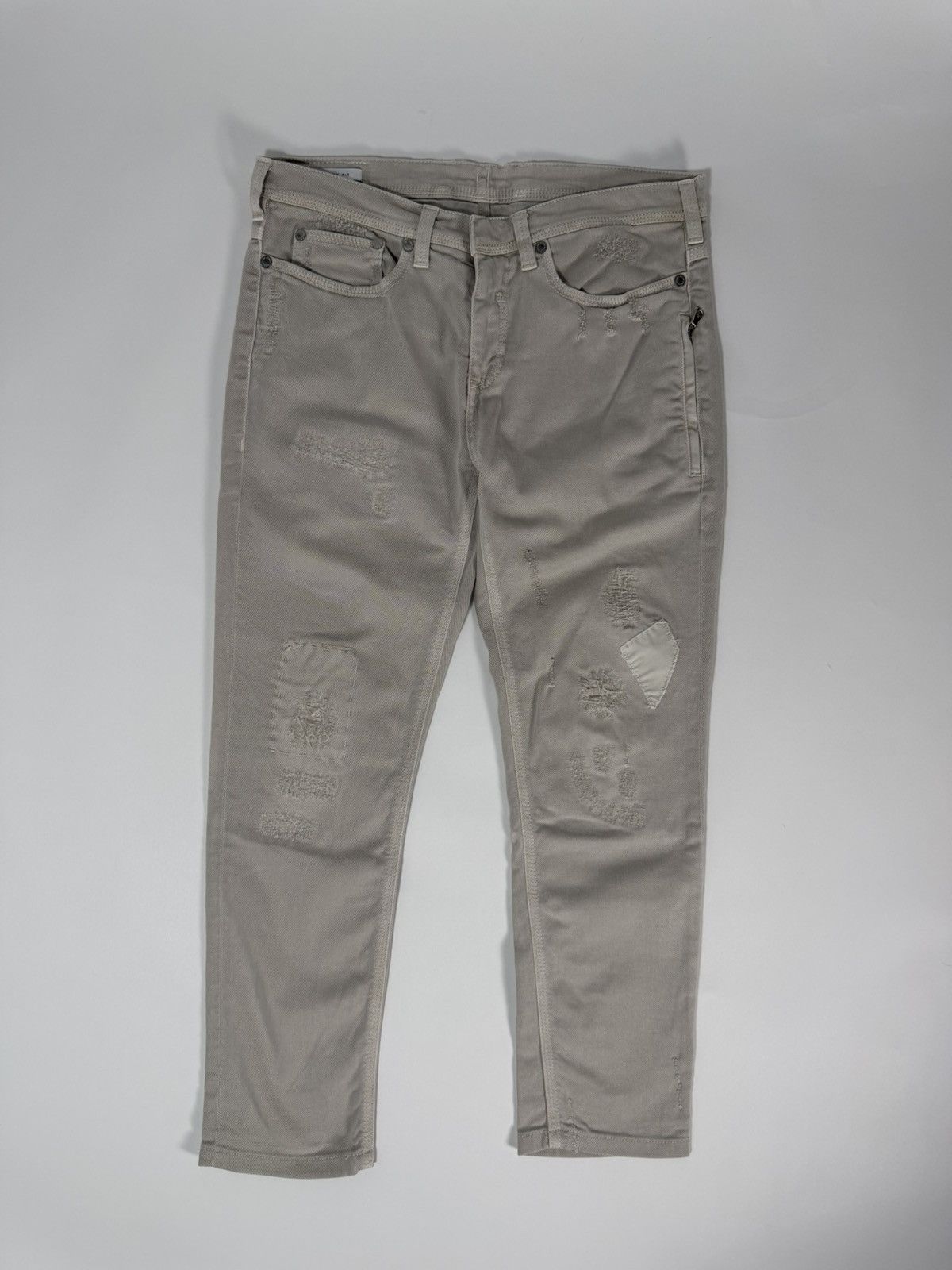 Neil Barrett Neil Barrett Skinny Fit Patchwork Denim Size US 31 - 1 Thumbnail