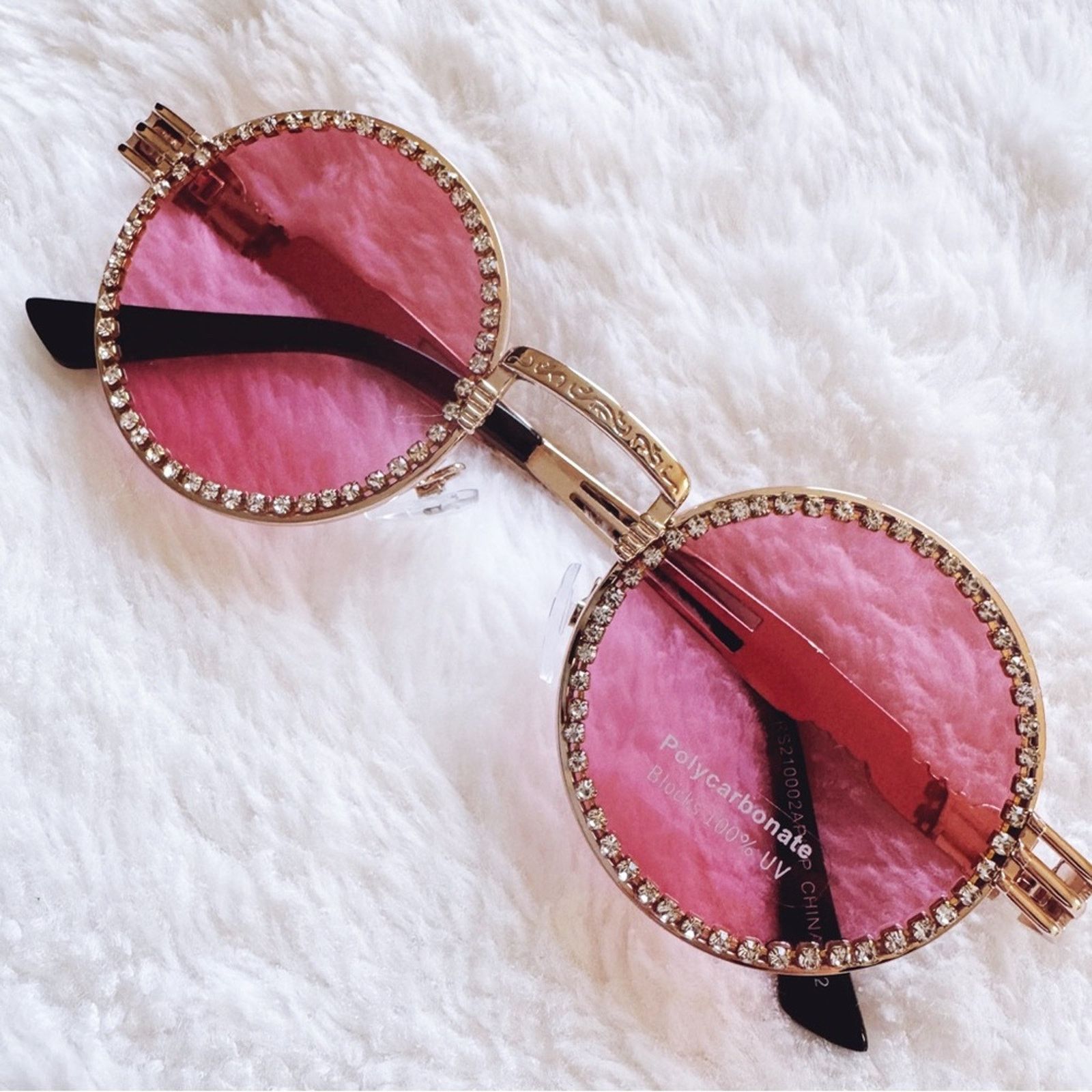 Other Kate Clear Pink Round Sunglasses Size ONE SIZE - 2 Thumbnail