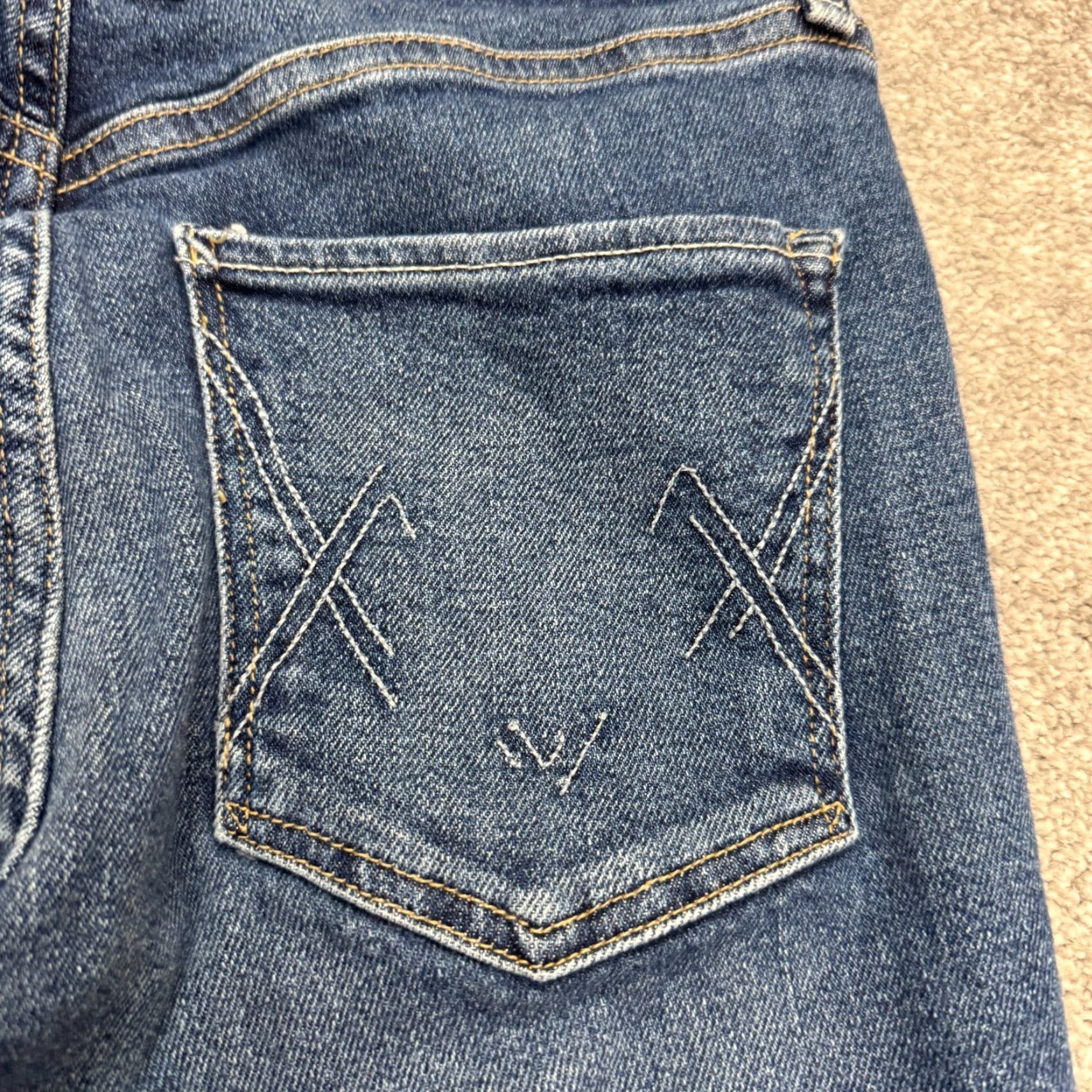 Vintage VINTAGE Mcquire Women Jeans Straight Fit High Rise 28x28 Blue Medium Wash Classic Denim Size 29" - 4 Thumbnail