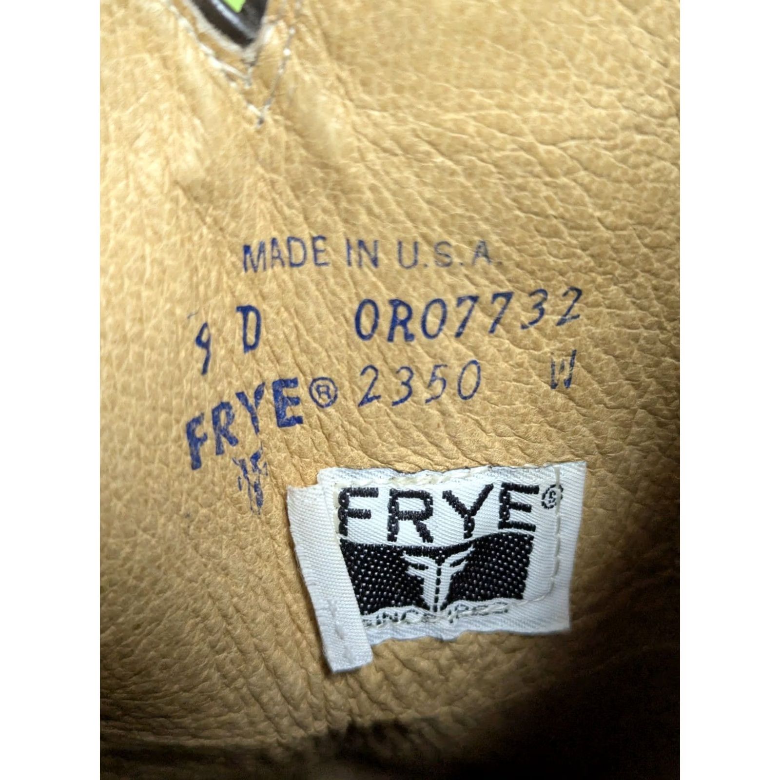 Frye VINTAGE Frye Boots Brown Leather USA 2350 Western Cowboy Mens 9 D Boots Brown Leather Western Cowboy Mens 9 D Size US 9 / EU 42 - 2 Thumbnail