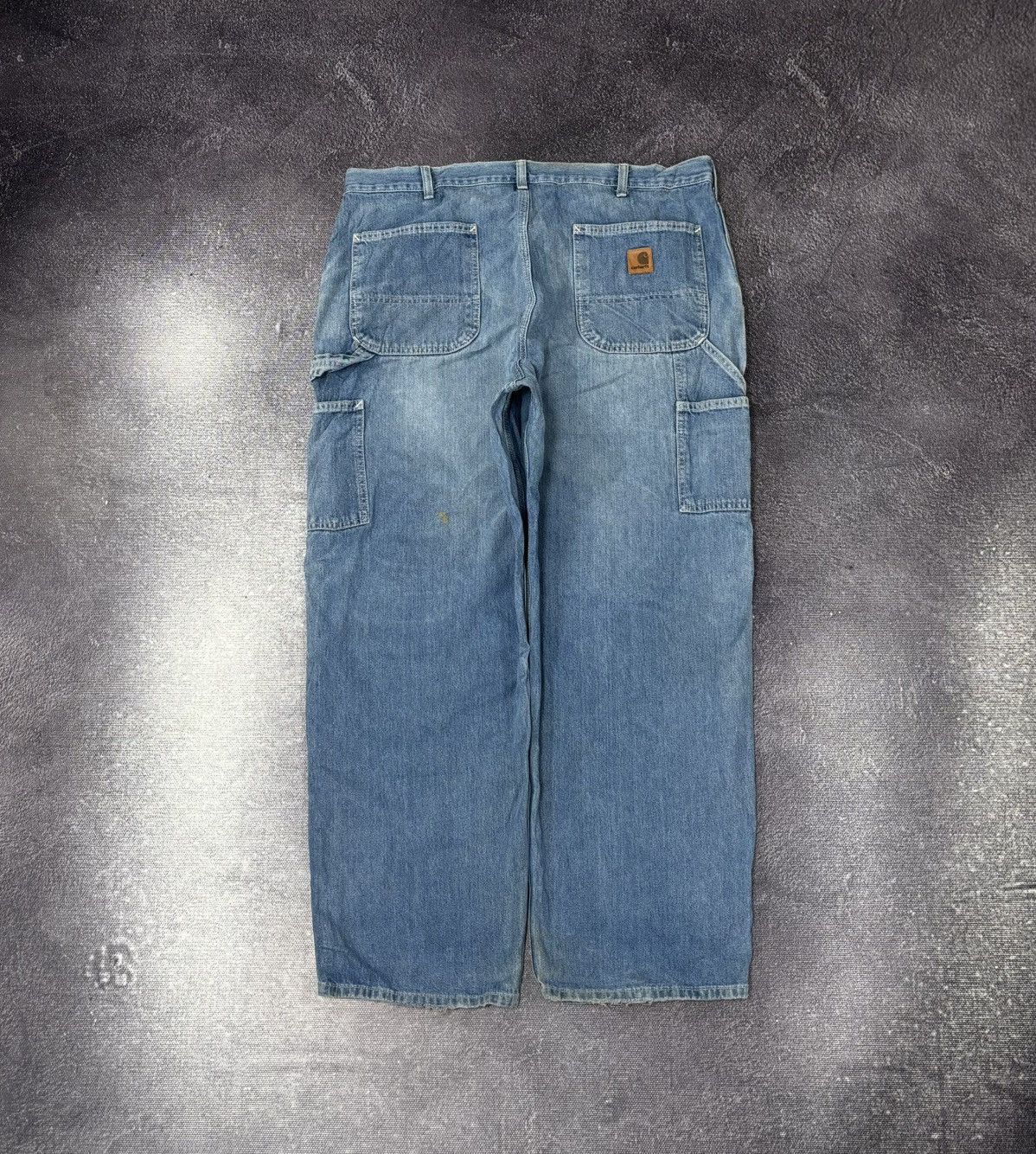 Carhartt Vintage Carhartt Dungaree Fit Faded Blue Baggy Denim Jeans Size US 38 / EU 54 - 1 Thumbnail