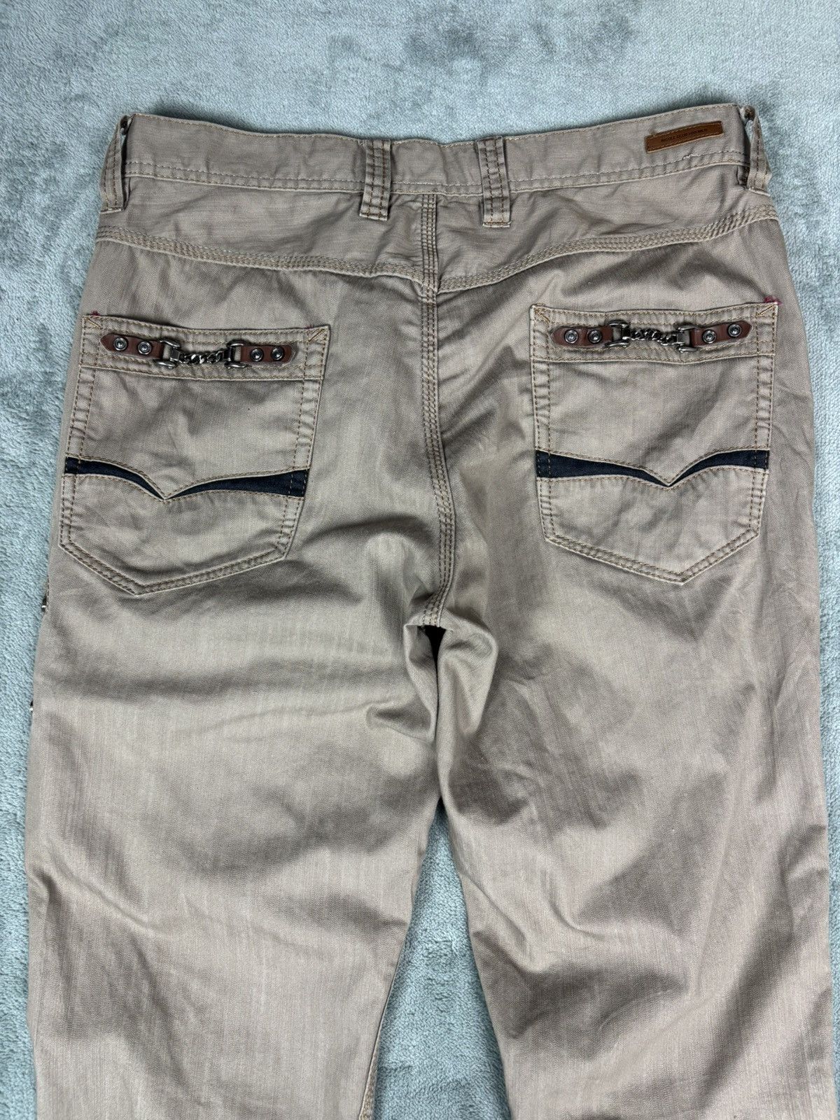 Japanese Brand Nicole Club Men Zipper Flared Pants. S0152 Size US 29 - 7 Thumbnail