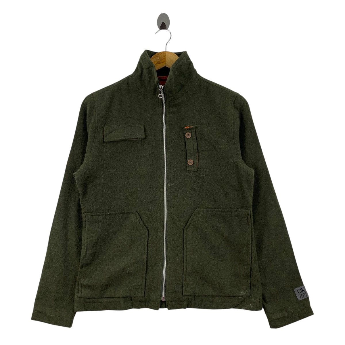 Calvin Klein CALVIN KLEIN Casualwear Designer Army Design Wool Jacket Size M / US 6-8 / IT 42-44 - 1 Thumbnail