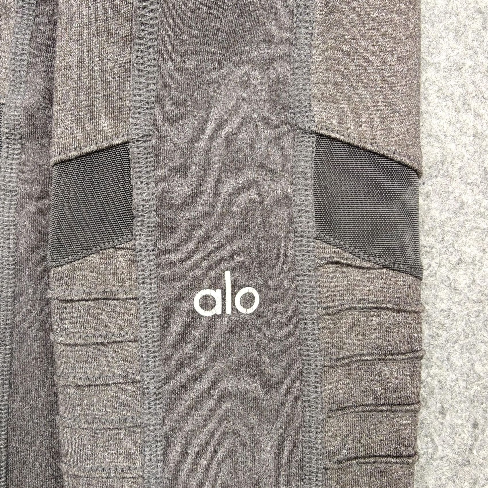 Alo Alo Leggings Womens Gray XS High Rise Moto Ankle Yoga Athletic Gym Pants Size 26" / US 2 / IT 38 - 4 Thumbnail
