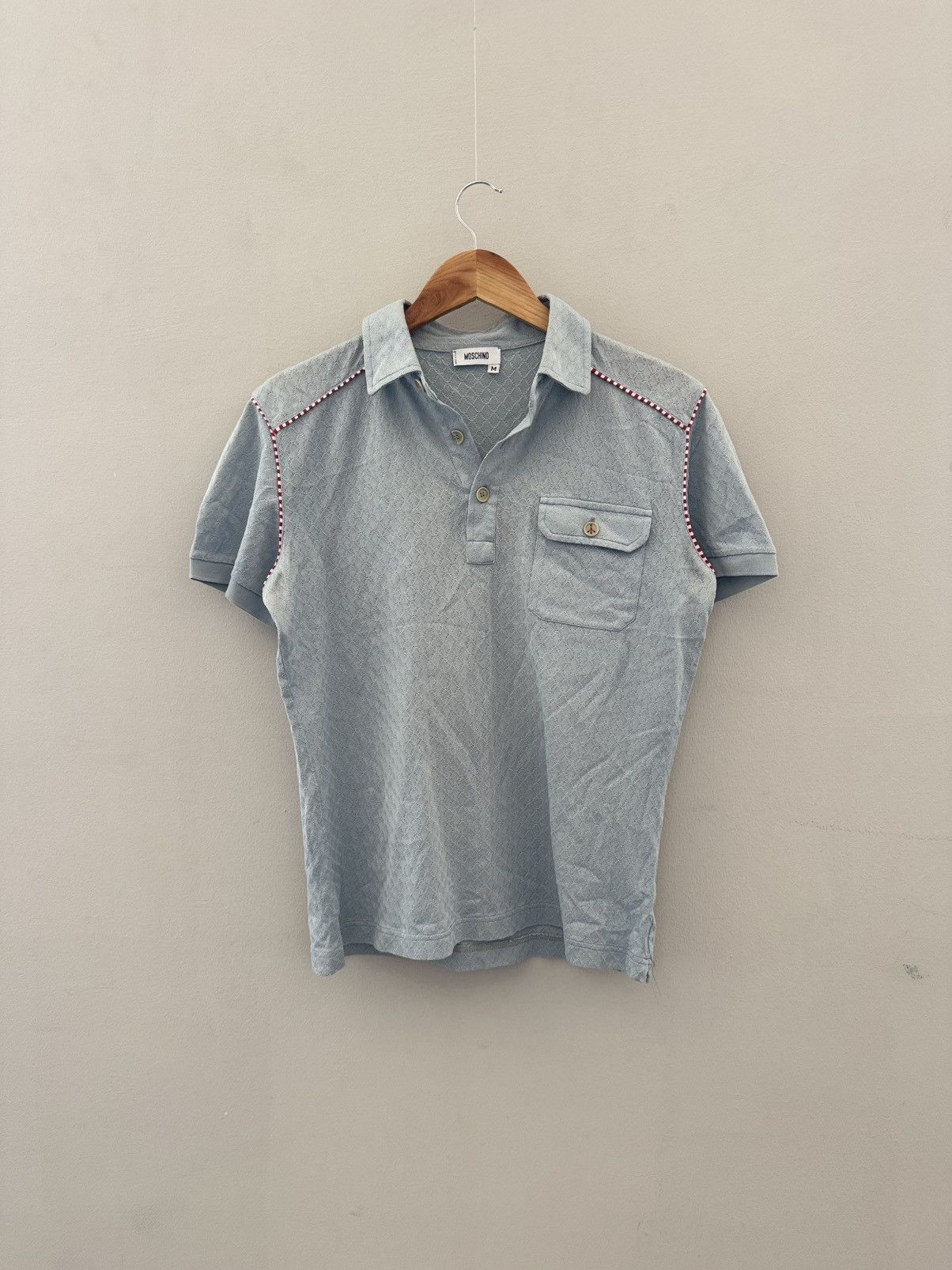 Moschino Vintage Moschino Polo Shirt Size US M / EU 48-50 / 2 - 1 Thumbnail