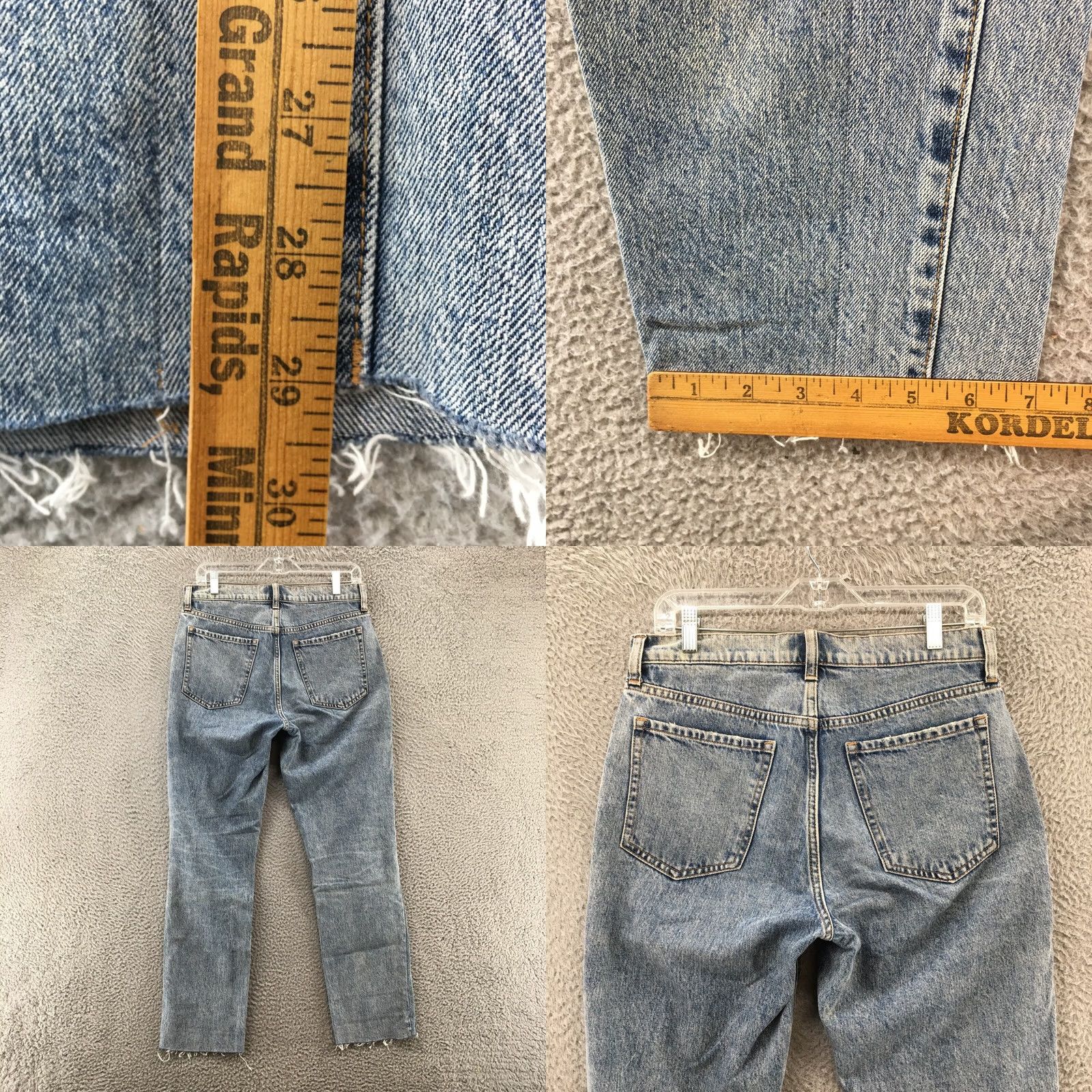 Banana Republic Banana Republic Hi-Rise Straight Jeans Womens 28 Regular Blue Denim Straight Womens Jeans Size 28" / US 6 / IT 42 - 8 Thumbnail