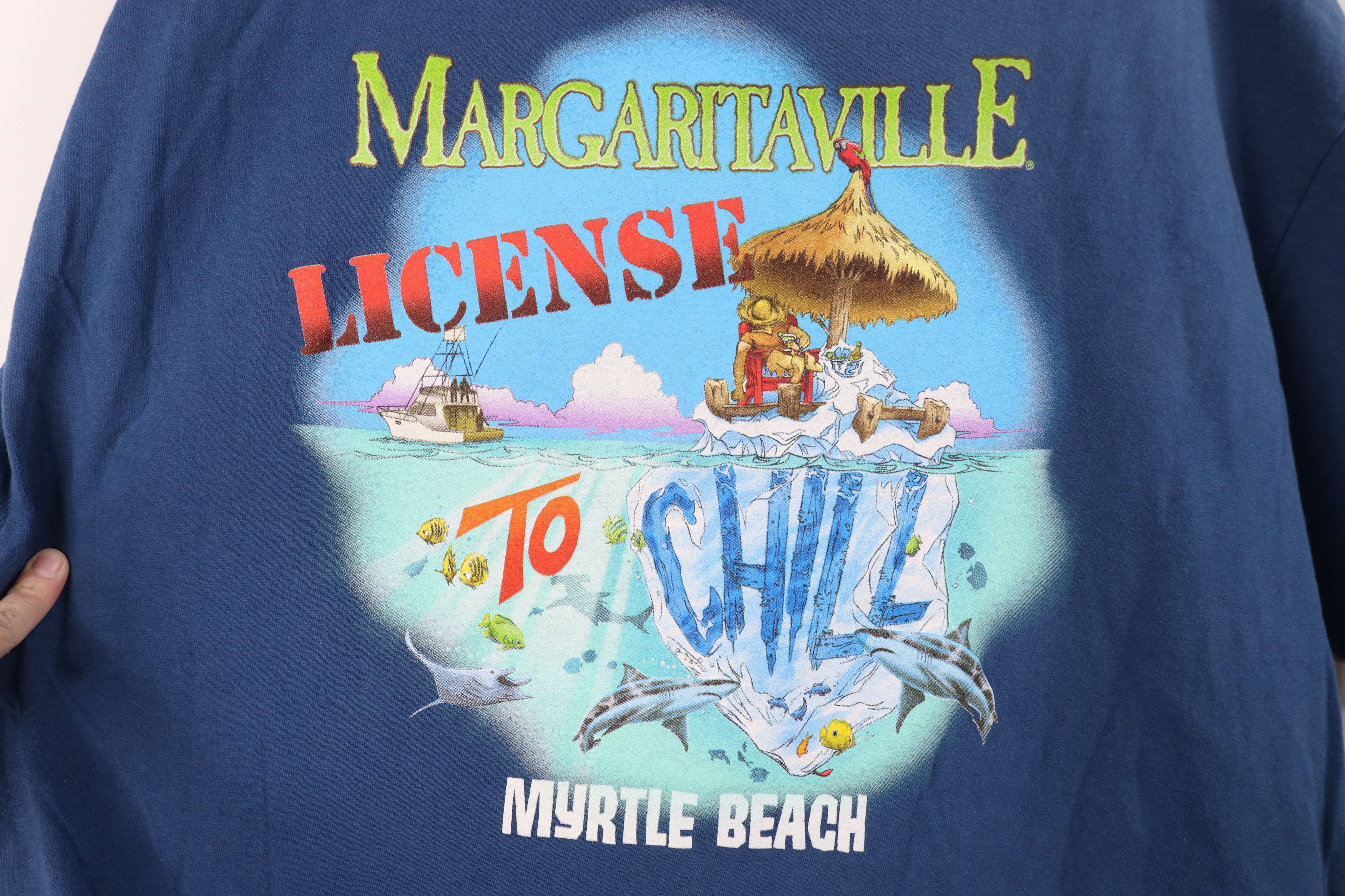 Vintage Vintage Y2K Margaritaville Jimmy Myrtle Beach T-Shirt Size US XL / EU 56 / 4 - 11 Thumbnail