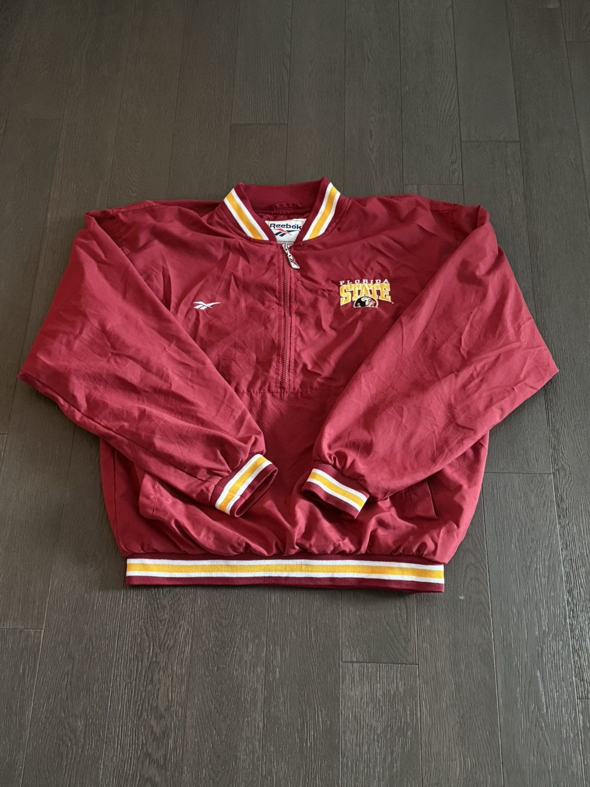 NCAA Vintage Florida State Reebok Bomber Size US M / EU 48-50 / 2 - 1 Thumbnail