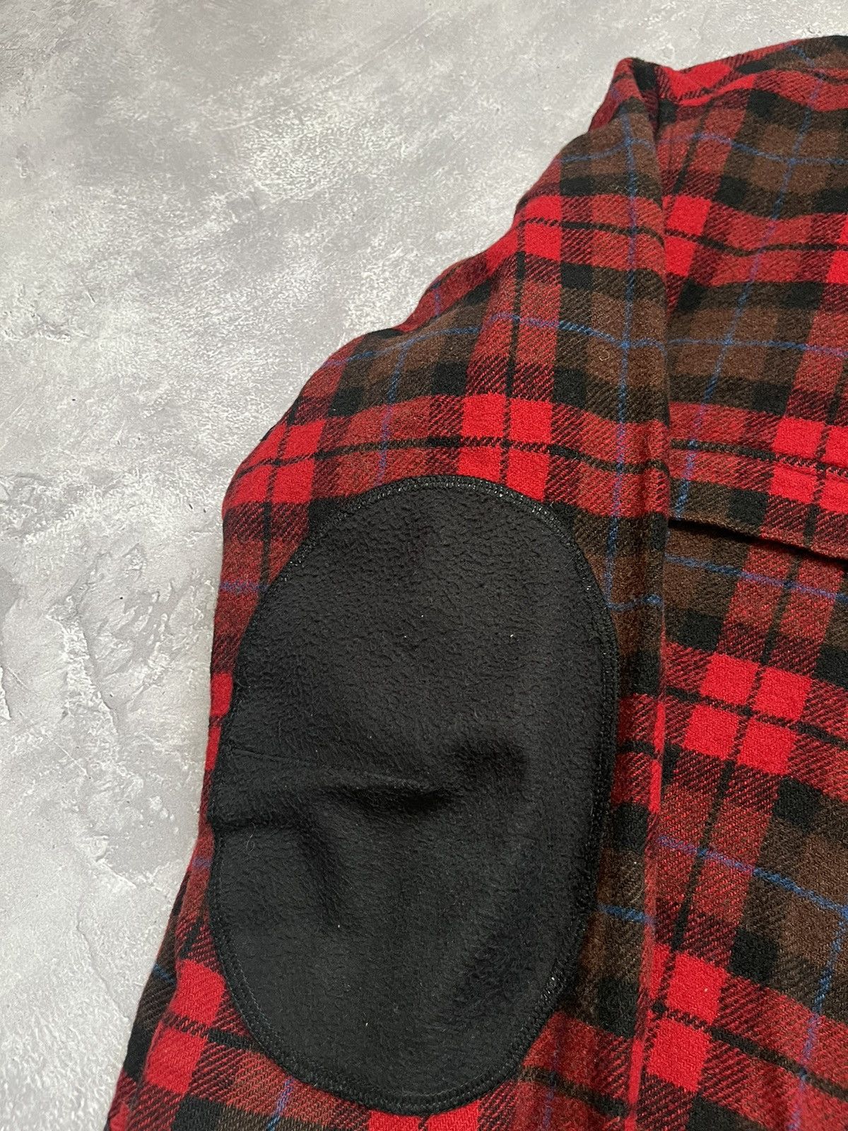 V AVE SHOE REPAIR Fifth Avenue Shoe Repair Bomber Jacket Wool Checkered Plaid Size US L / EU 52-54 / 3 - 8 Thumbnail