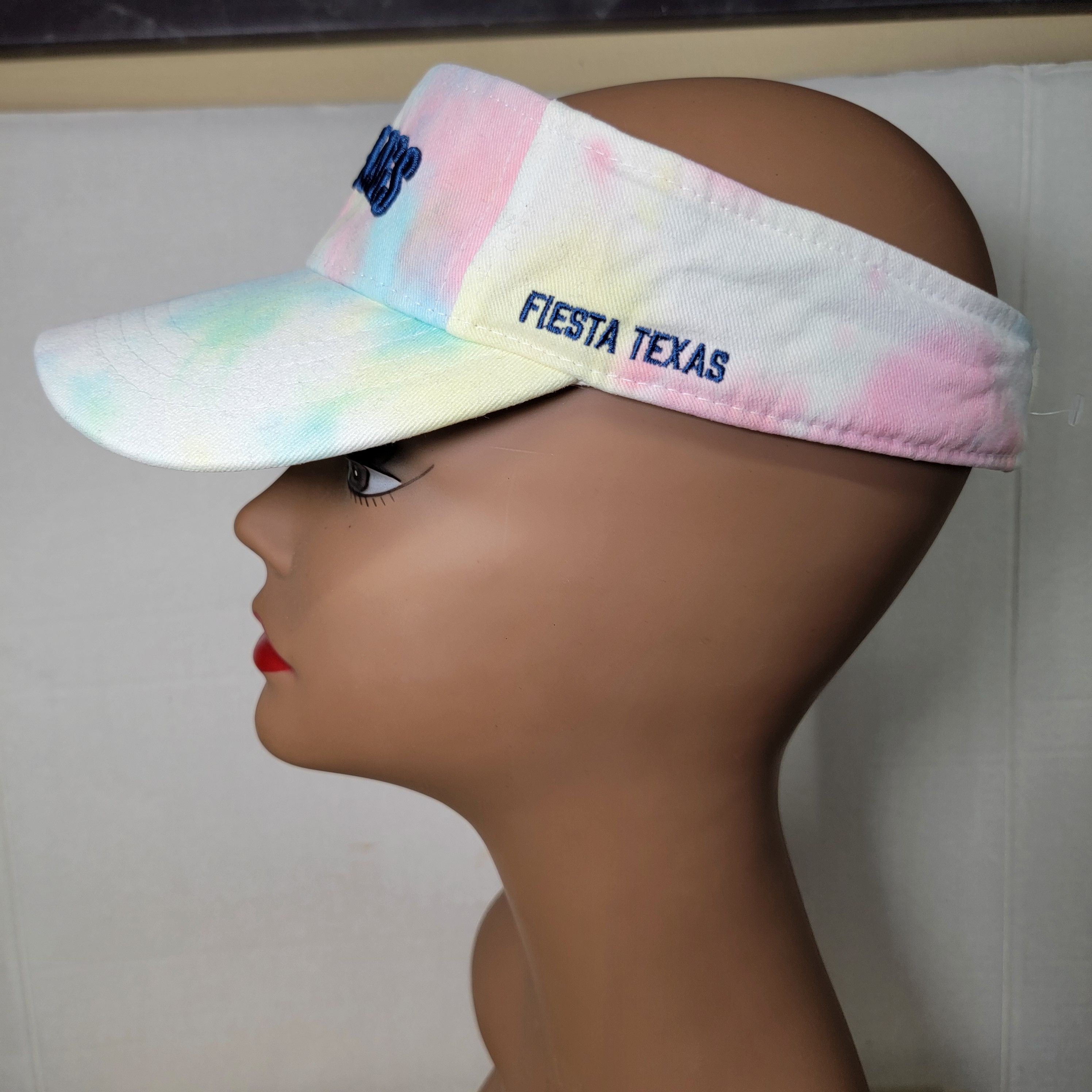 Other Six Flags Fiesta Texas Pastel Tie Dye Adjustable Visor Size ONE SIZE - 3 Thumbnail
