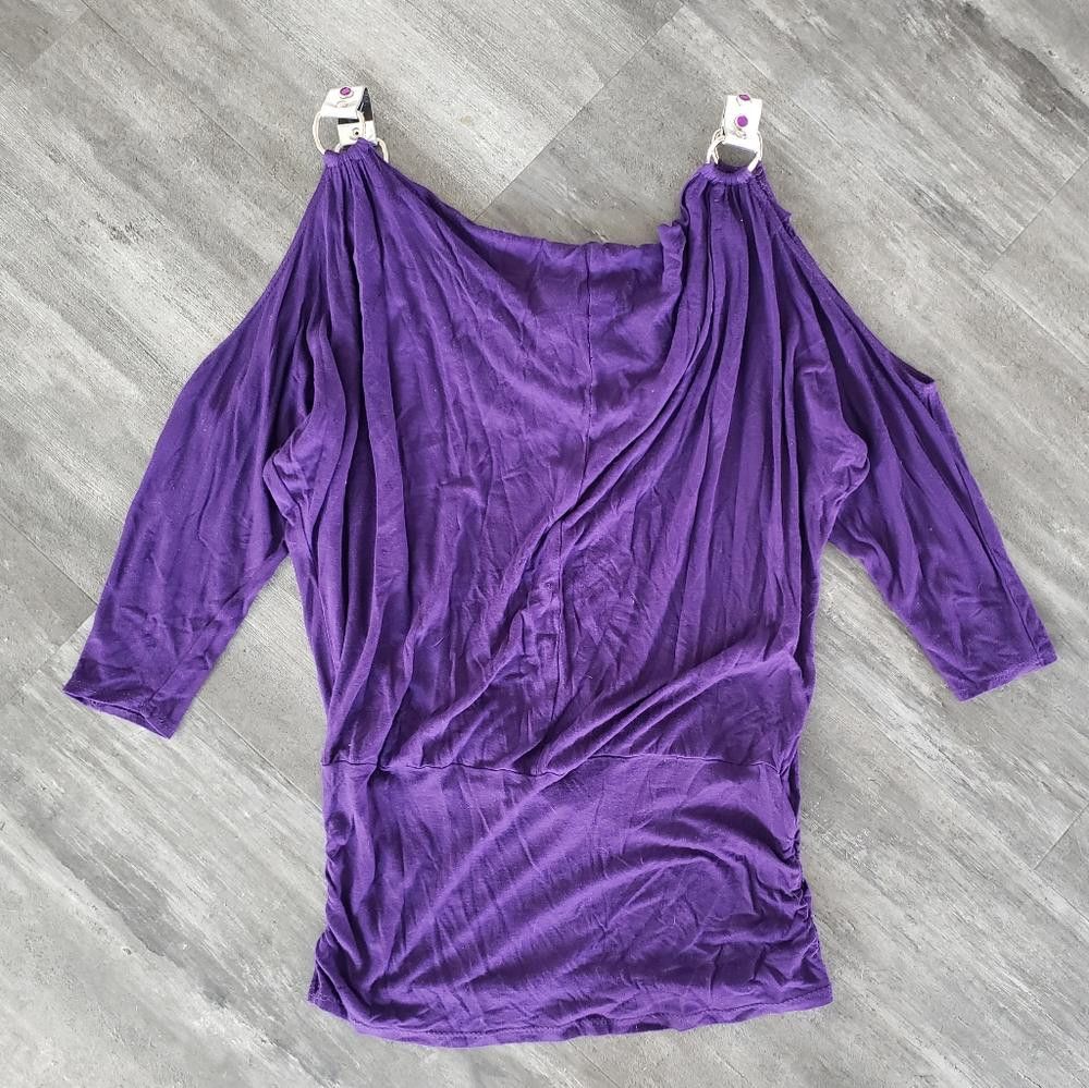 Designer Purple Bling Detailed Vizio Mini Size M / US 6-8 / IT 42-44 - 2 Thumbnail