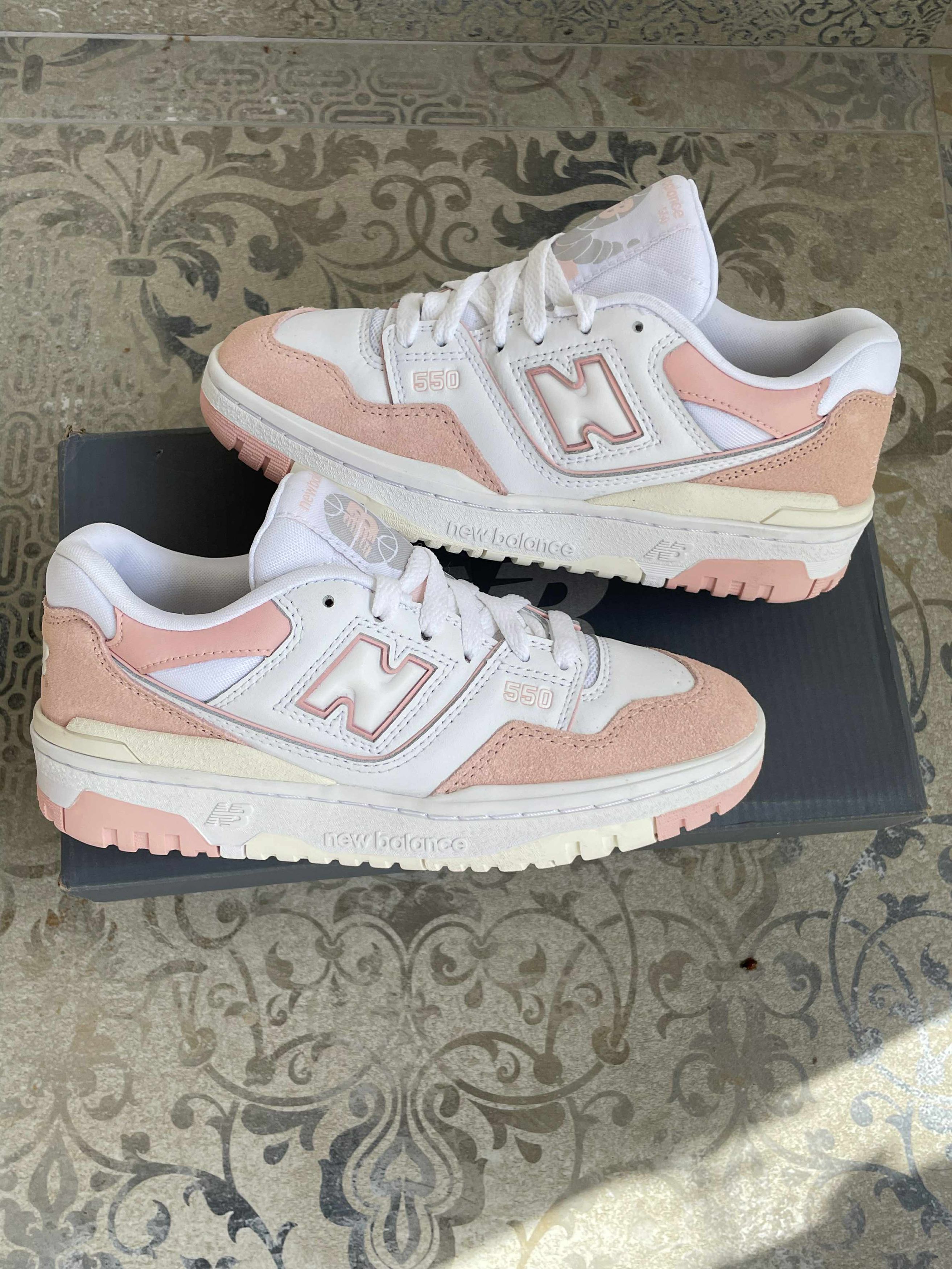 New Balance New Balance 550 Pink Leather US 4.5 EU 37 Size US 4.5 / IT 34.5 - 2 Thumbnail