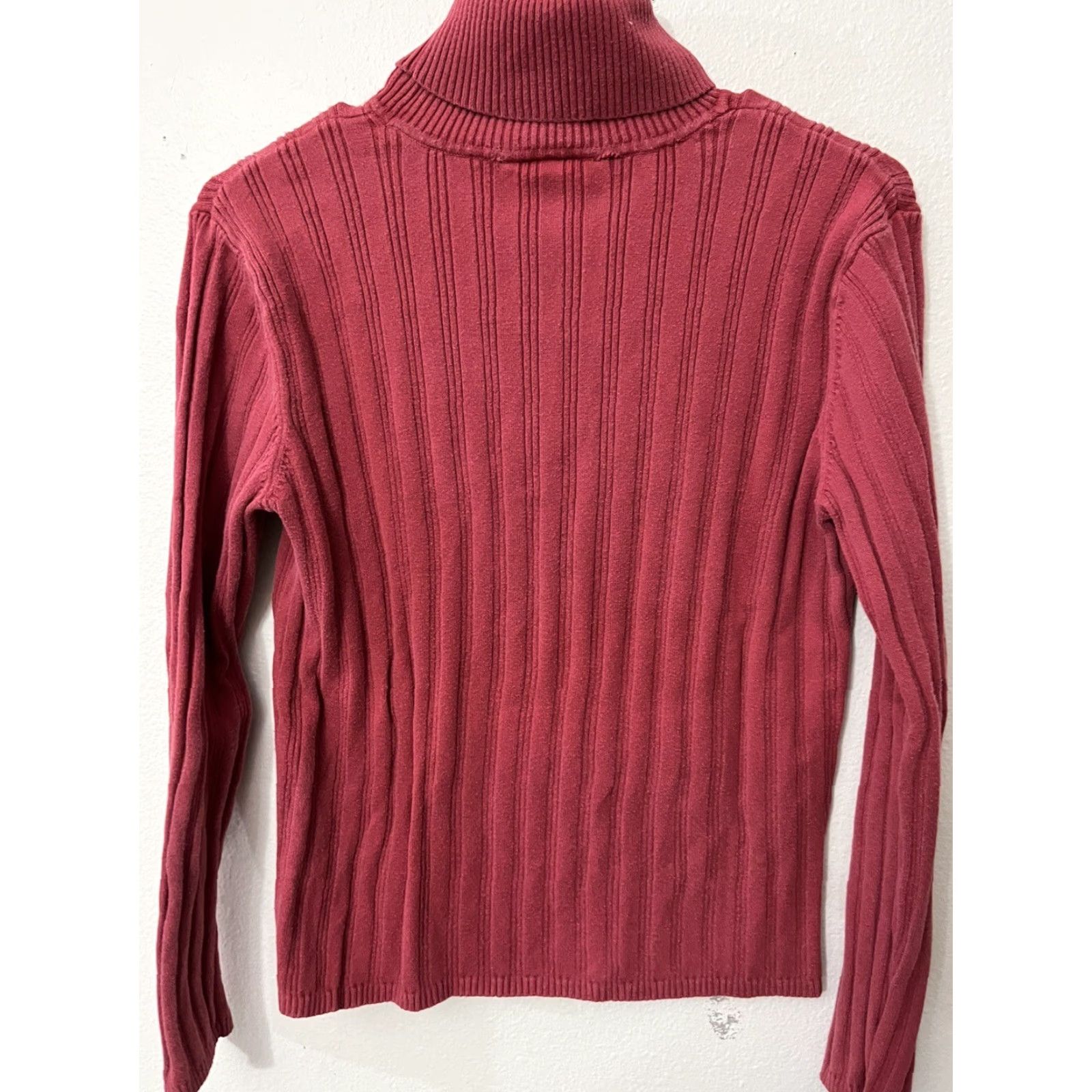 Talbots Talbots Womens Red Turtleneck Pullover Sweater Long Sleeve Size L Size L / US 10 / IT 46 - 2 Thumbnail
