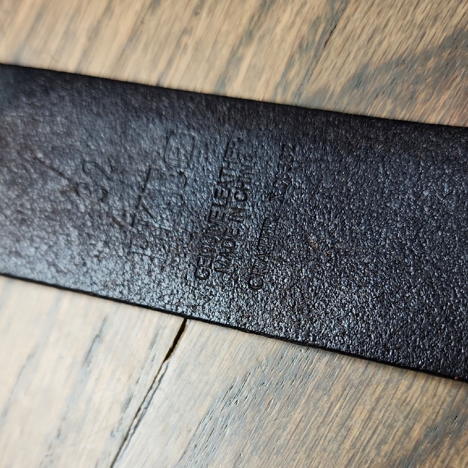 BKE BKE Nautical Belt with Brown Leather Strap Size ONE SIZE - 2 Thumbnail