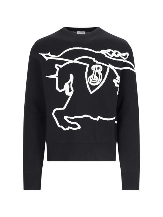 Burberry BURBERRY Men Sweater 8095294 C1268 Black Size US S / EU 44-46 / 1 - 1 Thumbnail