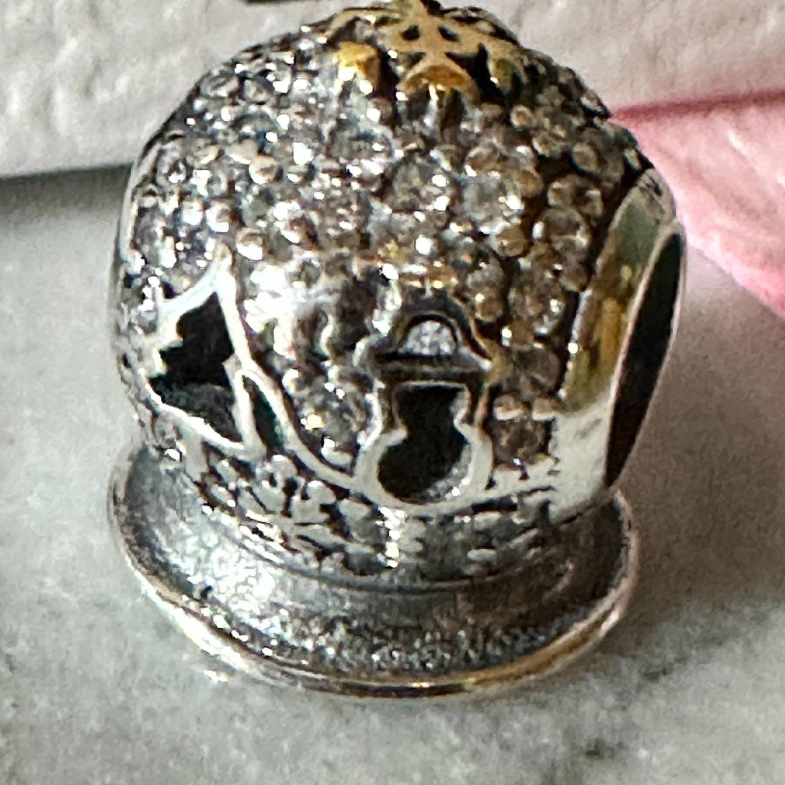 pandora Authentic Pandora 2015 Dazzling Snow Globe Good Friday Charm Size ONE SIZE - 4 Thumbnail