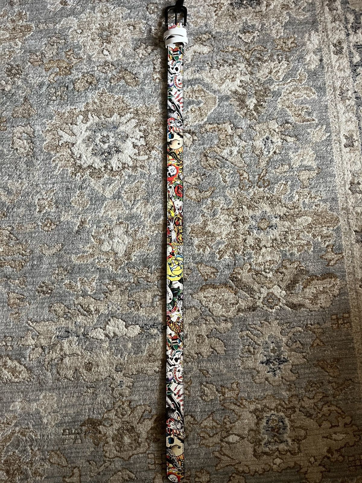 Ed Hardy ED HARDY GRAPHIC Y2K MENS LEATHER BELT 34 Size 34 - 6 Thumbnail