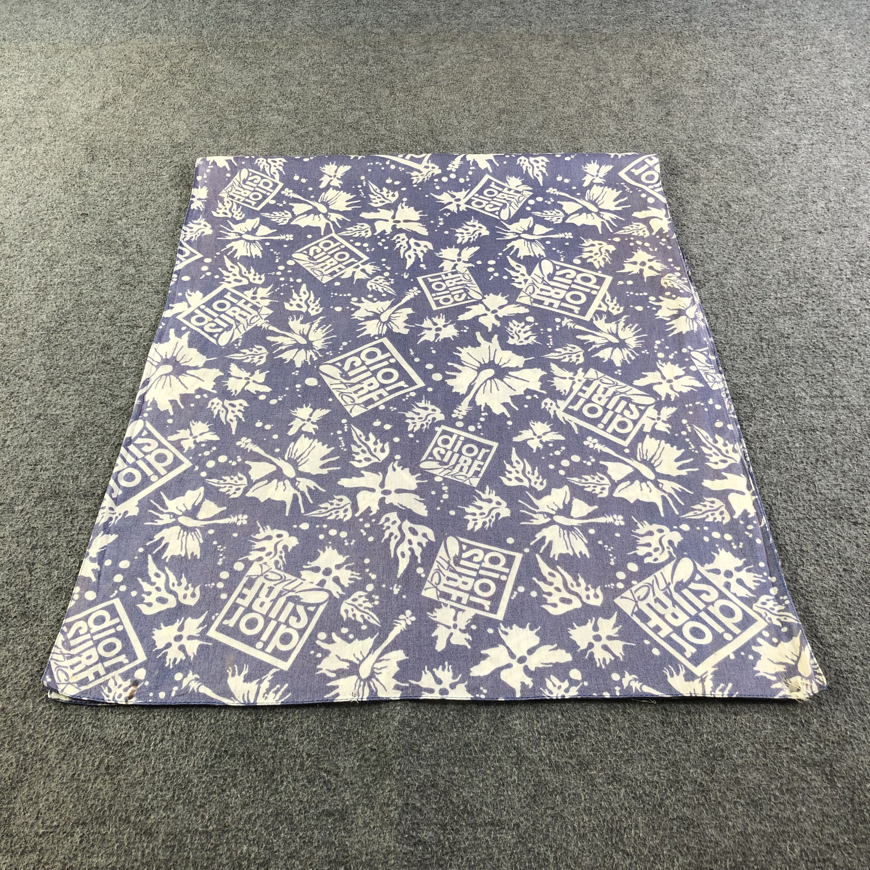 Christian Dior Monsieur Christian Dior Surf Chick Cotton Scarf Muffler V1738 Size ONE SIZE - 1 Thumbnail