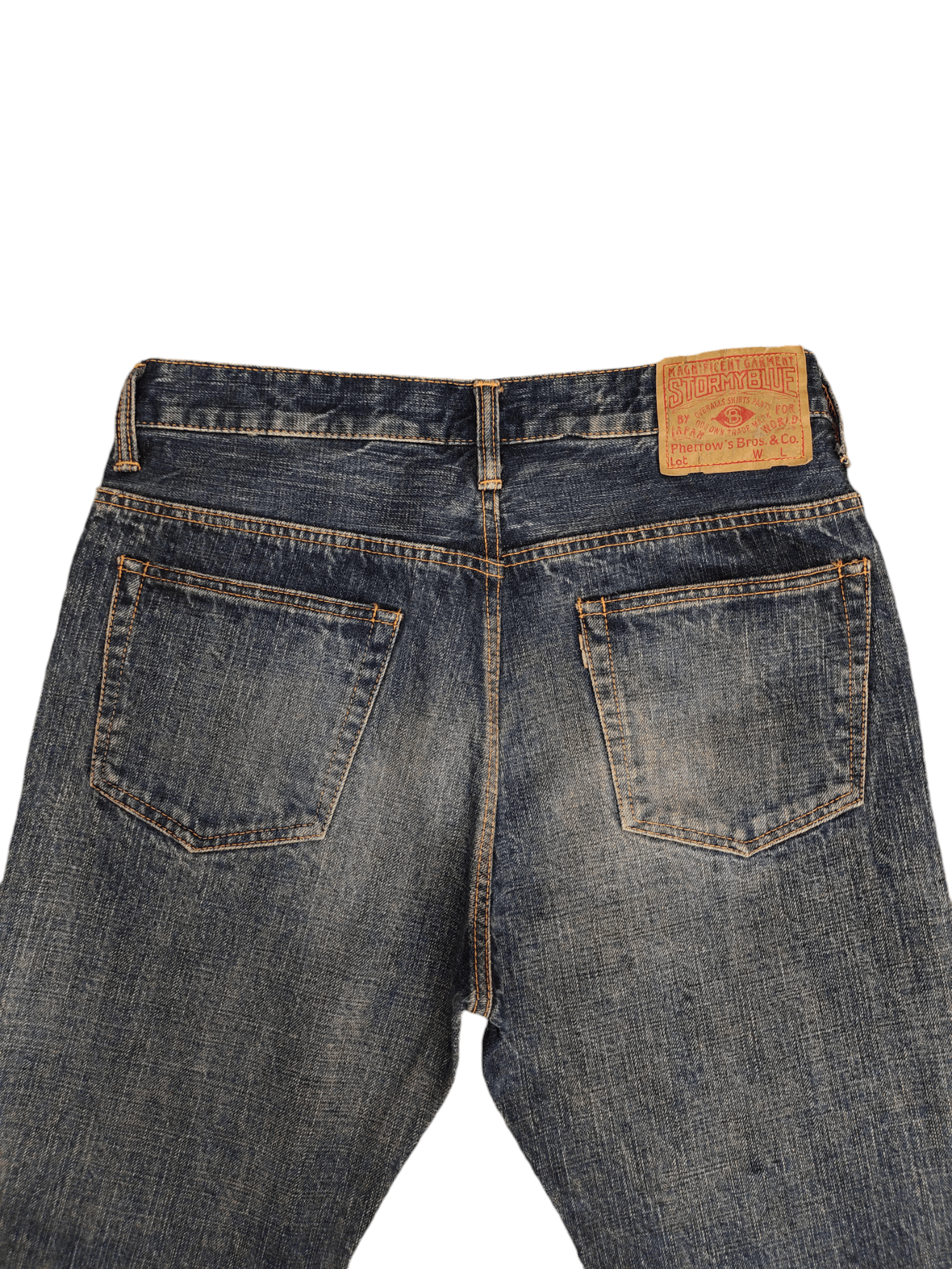 Pherrow's Flare Jeans Stormy Blue Pherrow Clawmark Faded Denim Bootcut Size US 30 / EU 46 - 14 Thumbnail