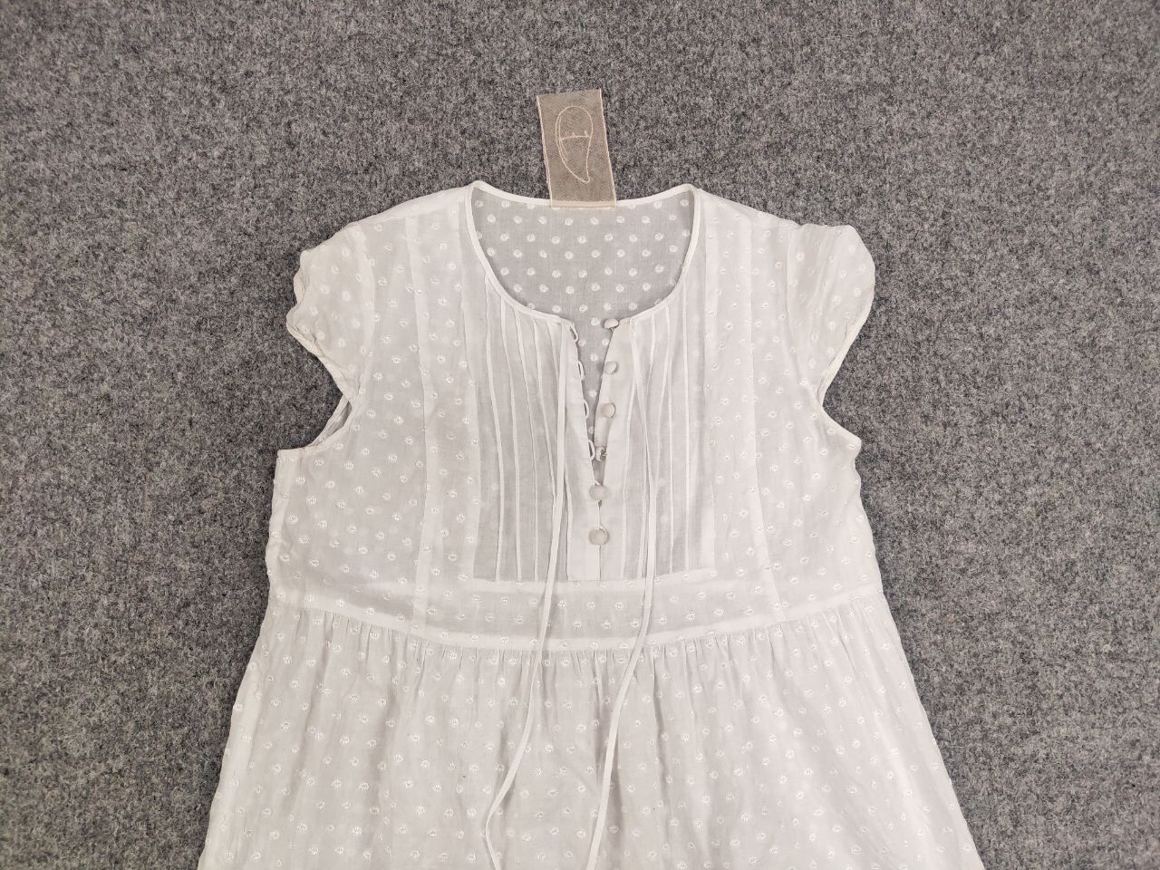 Japanese Brand Yangany Japan Made Design Light white Dress Size S / US 4 / IT 40 - 8 Thumbnail