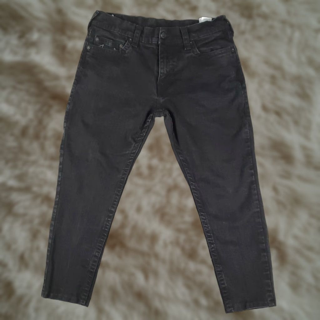 True Religion VINTAGE True Religion Jeans Mens 34x24 Straight Fit Denim Black 90s Modern USA Size US 34 / EU 50 - 1 Thumbnail
