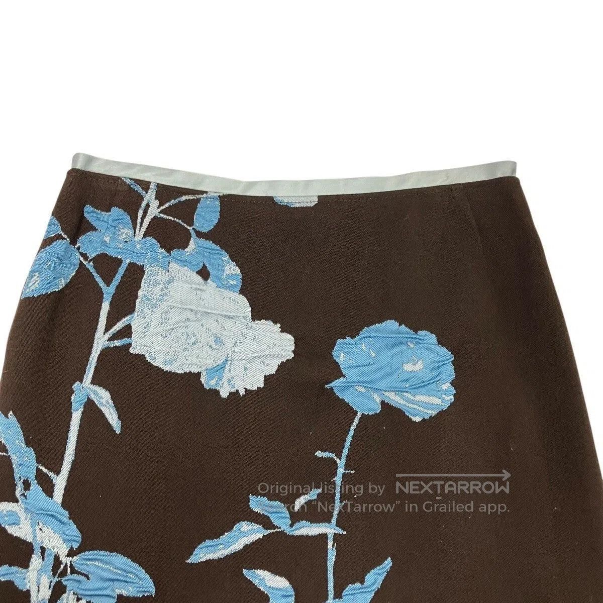 Dries Van Noten Dries van Noten Jacquard Embroidered Skirt. Size 35" - 3 Thumbnail