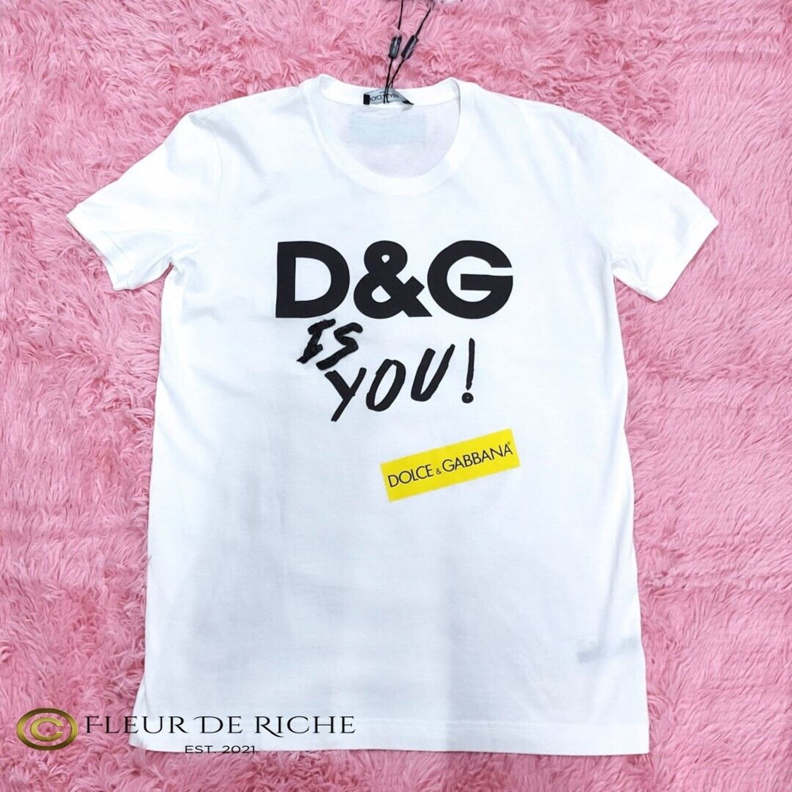 Dolce & Gabbana Dolce & Gabbana 'D&G Is You' T-shirt sz 40 Size S / US 4 / IT 40 - 1 Thumbnail