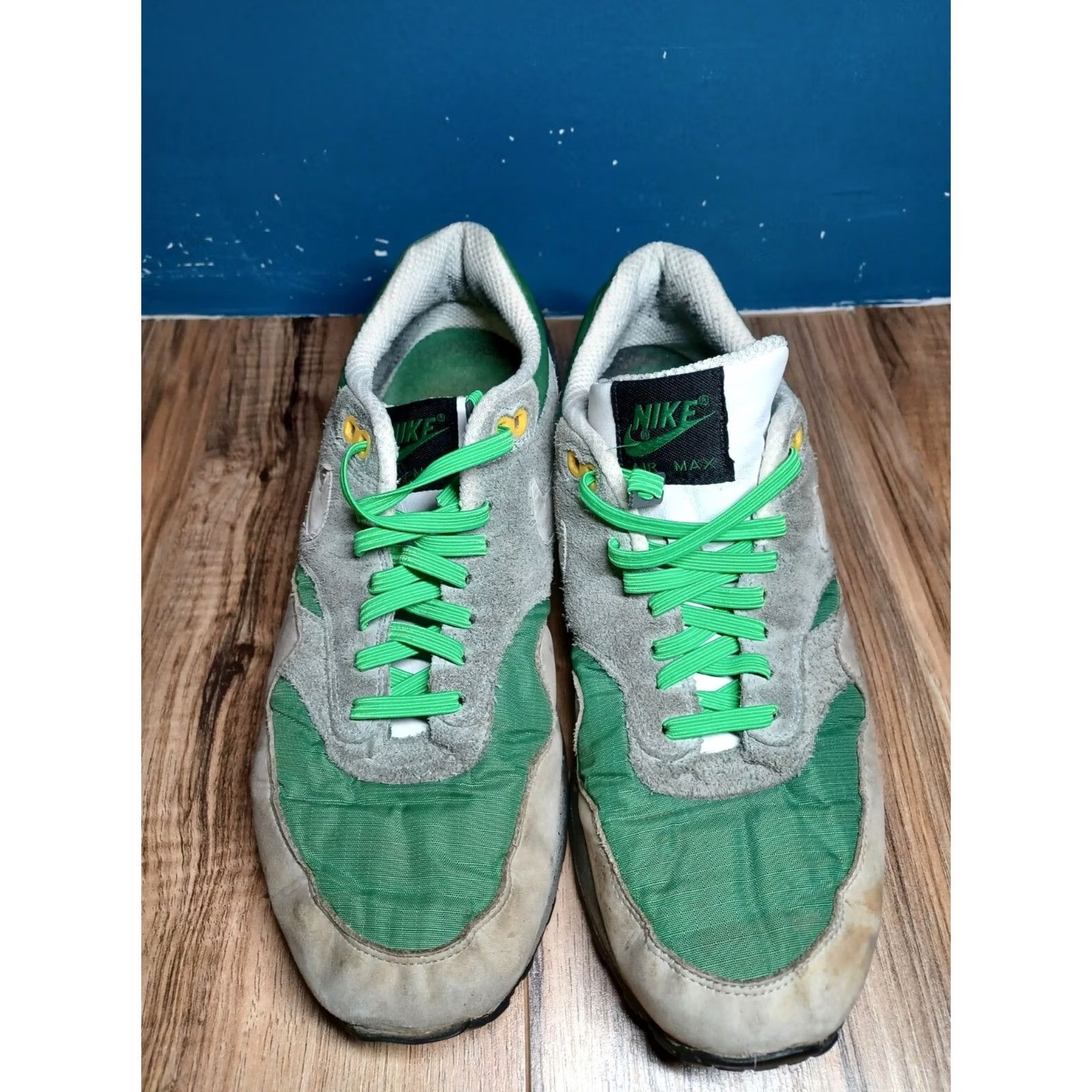 Nike VINTAGE Nike Air Max 1 2006 Skulls Pack Classic Green Sneakers size 9.5 Mens Shoes Size US 10 / EU 43 - 5 Thumbnail