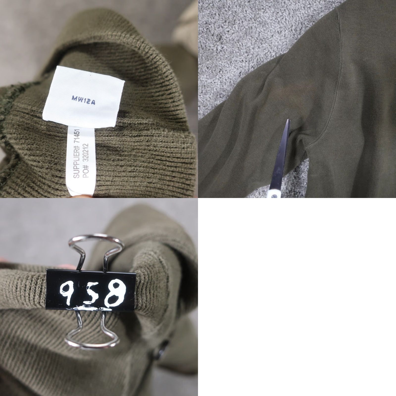 Polo Ralph Lauren VINTAGE Polo Ralph Lauren Sweatshirt Men L Brown Infantry Neck Shawl Cowl Distressed Size US L / EU 52-54 / 3 - 8 Thumbnail