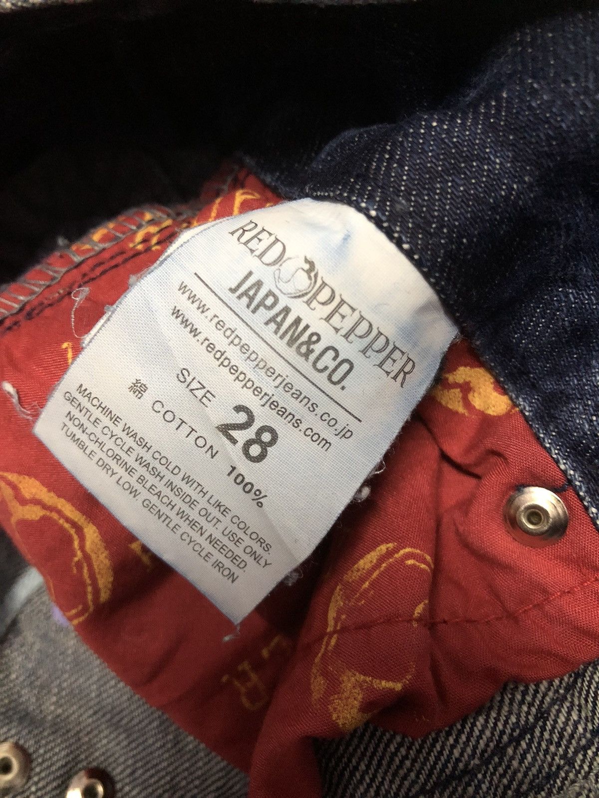 Designer × Hysteric Glamour × Japanese Brand Vintage Red Pepper Jeans Japanese Brand Size 31" - 22 Thumbnail