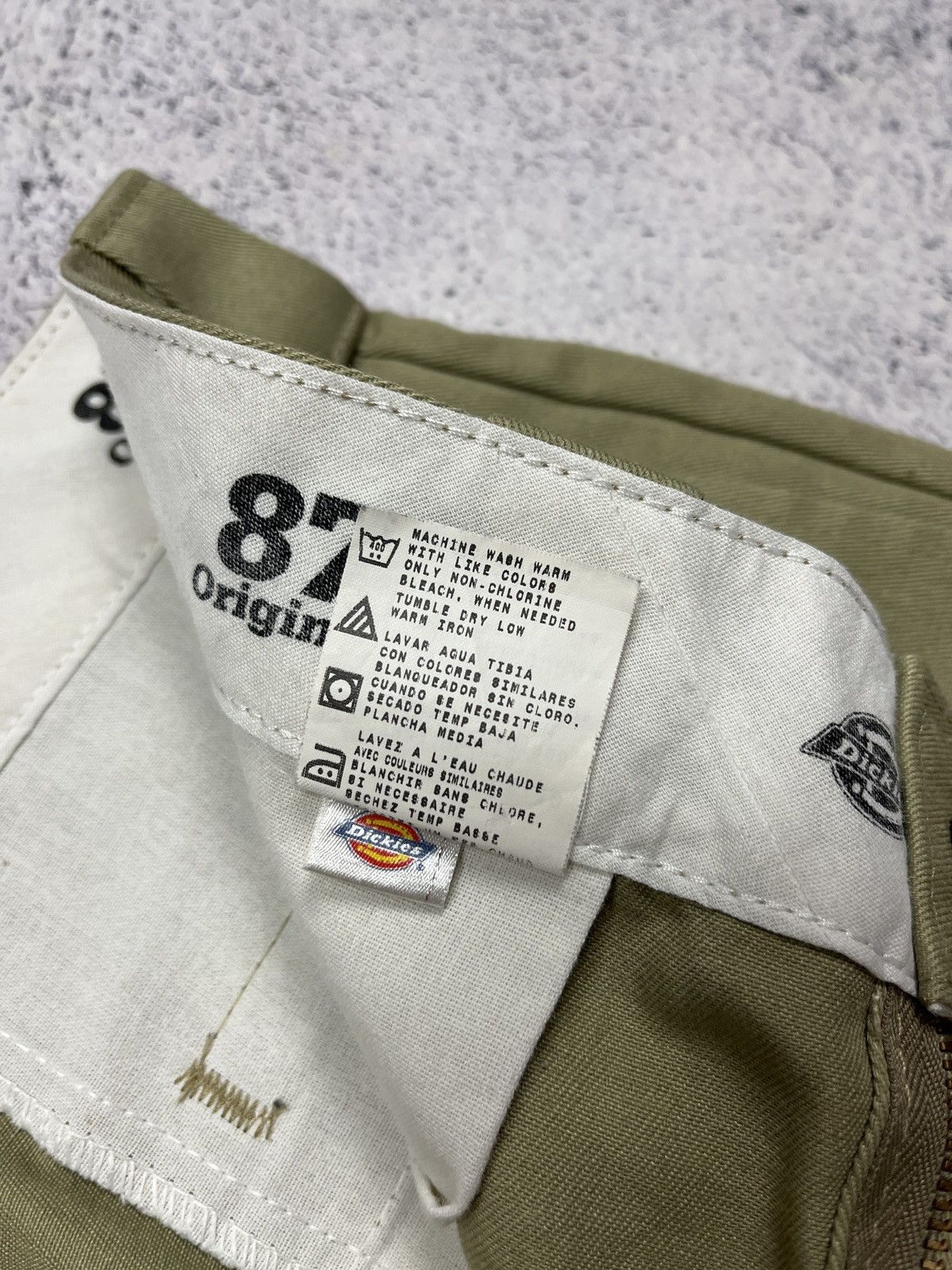 Dickies Vintage Dickies 874 Original Fit Beige Trousers Pants Skate Size US 33 - 7 Thumbnail