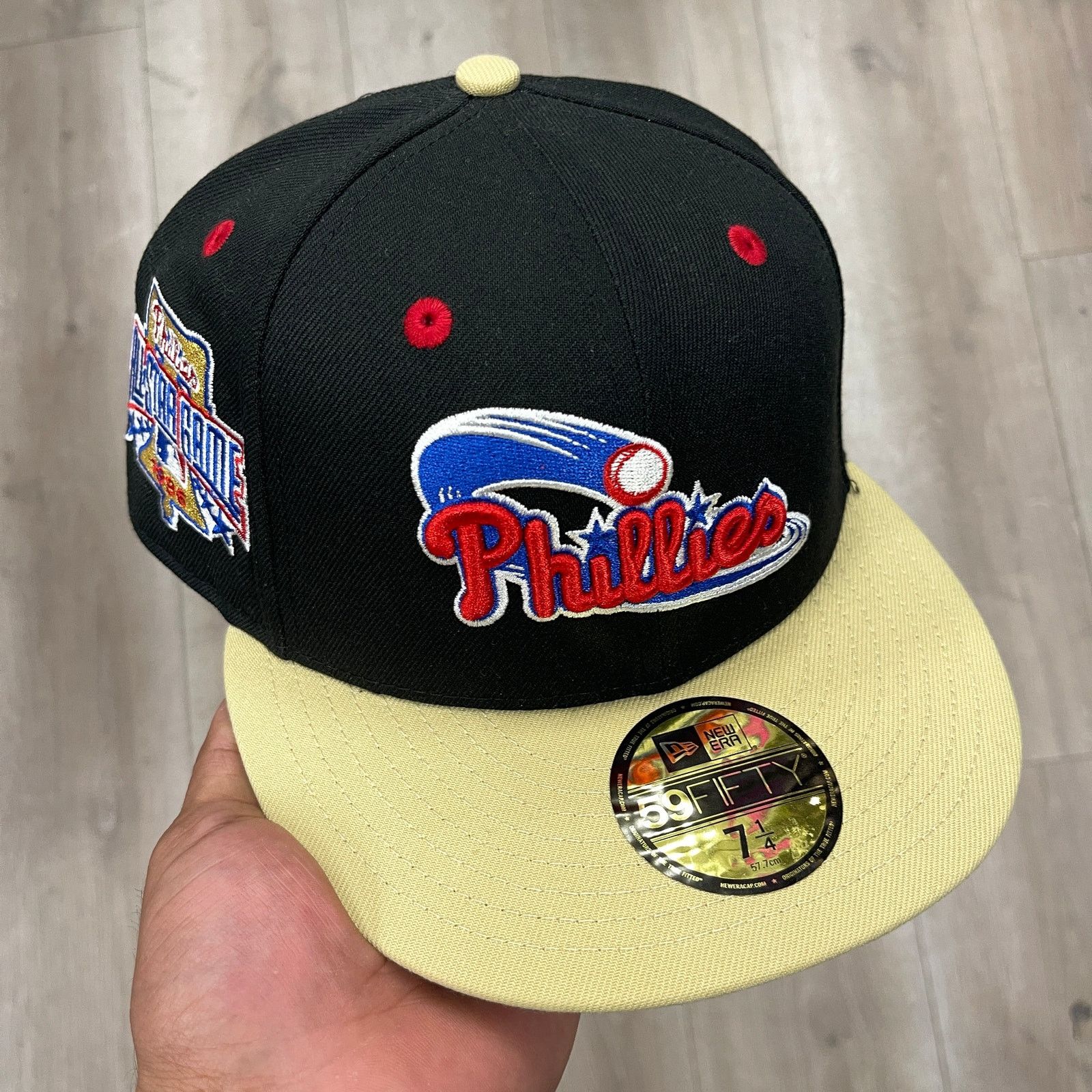 New Era New Era Phillies Black 1996 All-Star Game Patch Hat 7 1/4 Size ONE SIZE - 1 Thumbnail