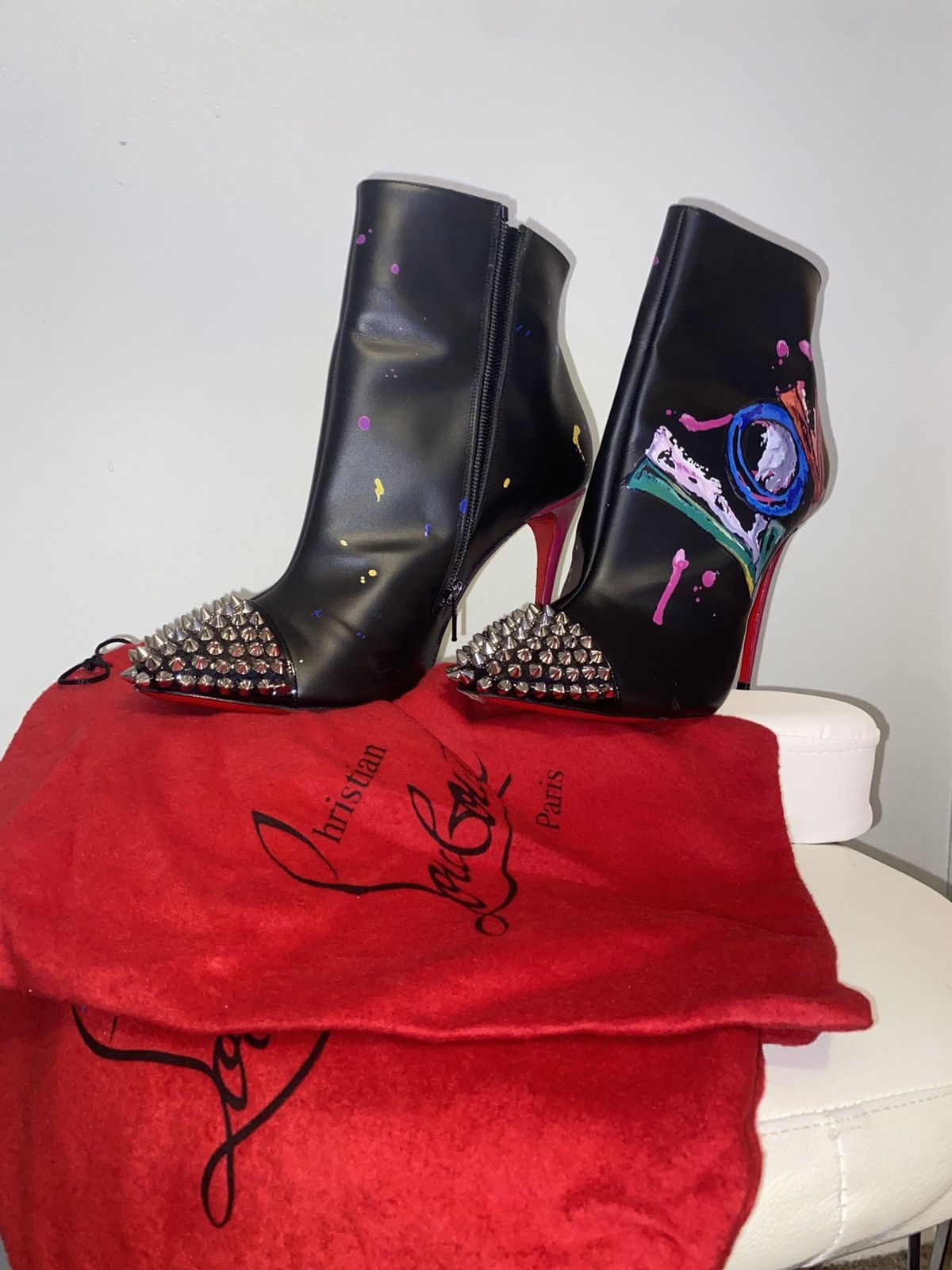 Christian Louboutin LOVE IS A BOOT Stiletto Louboutin Size US 9.5 / IT 39.5 - 1 Thumbnail