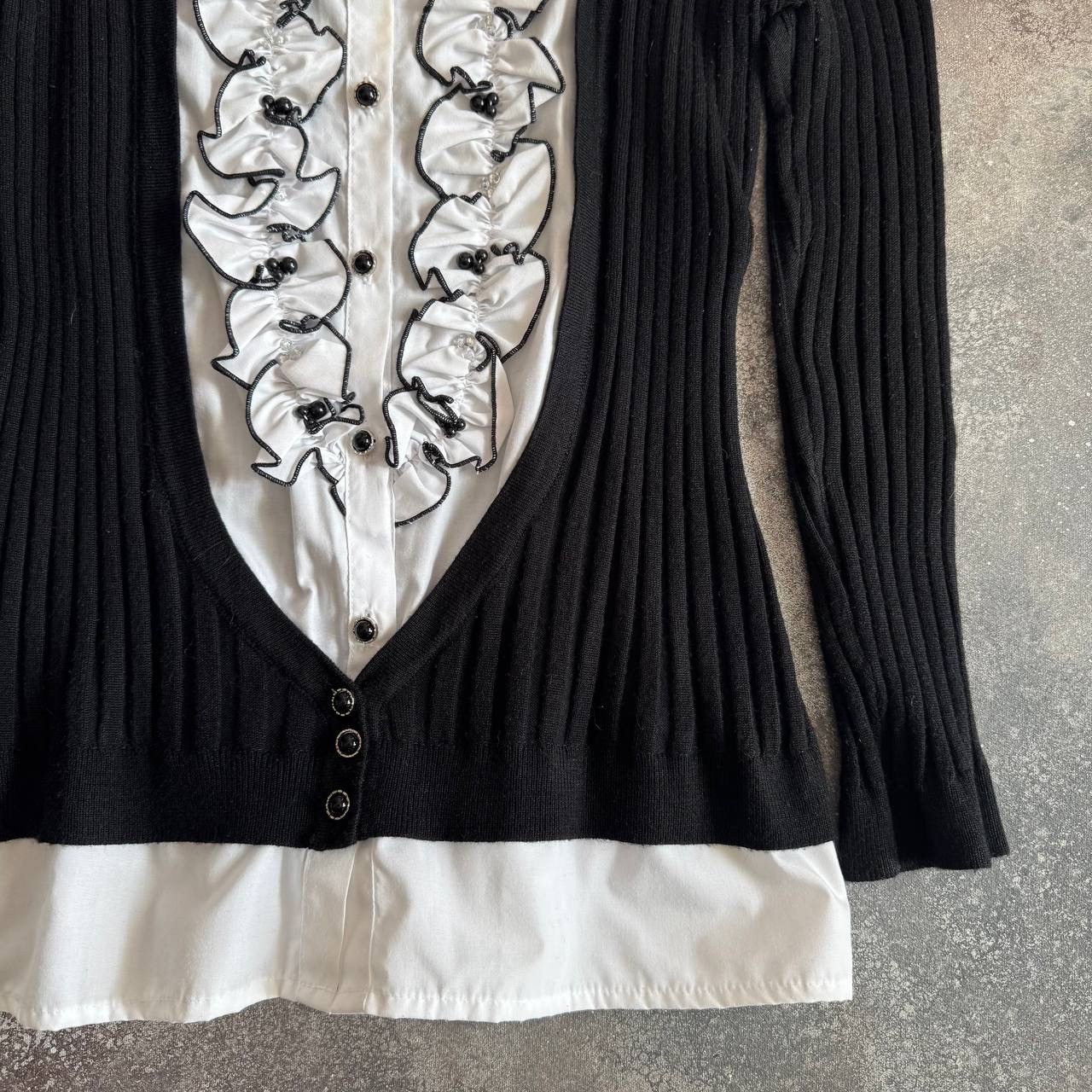 20471120 × Vintage Super Sexy Vintage Y2K Long Sleeve Blouse Size L / US 10 / IT 46 - 9 Thumbnail