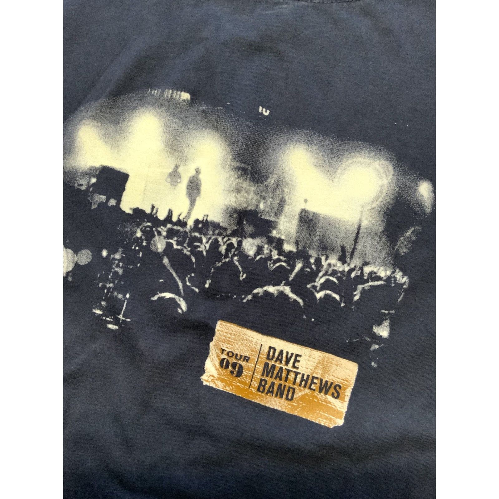 Vintage VINTAGE Dave Matthews Band 2009 European Summer Tour Concert Rock Band Merch T-Shirt LG Blue Mens Shirt (Adult Large) Size US L / EU 52-54 / 3 - 2 Thumbnail