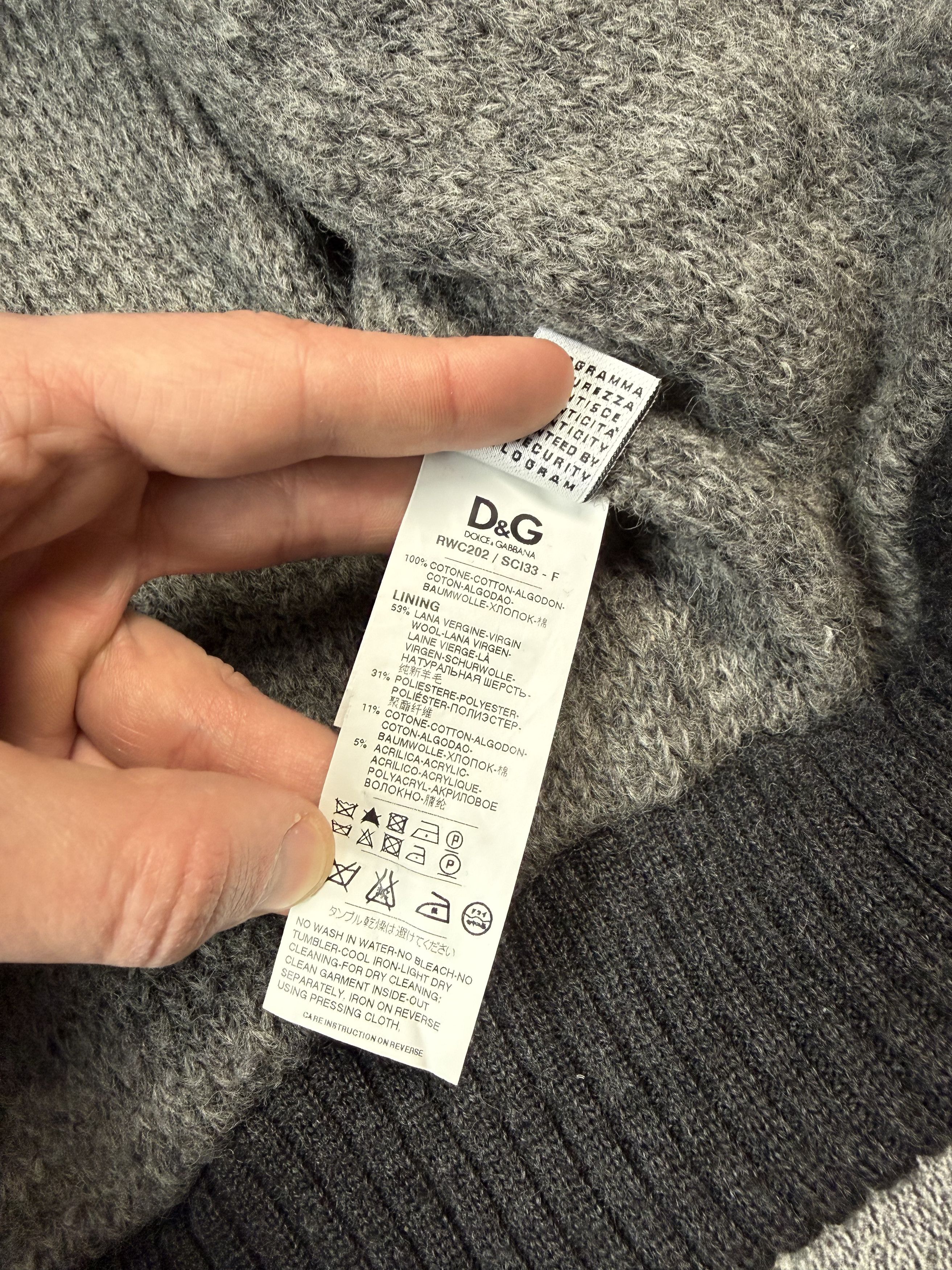 Dolce & Gabbana Archieve AW2004 Dolce & Gabbana Wool Zip Hoodie Size US M / EU 48-50 / 2 - 13 Thumbnail
