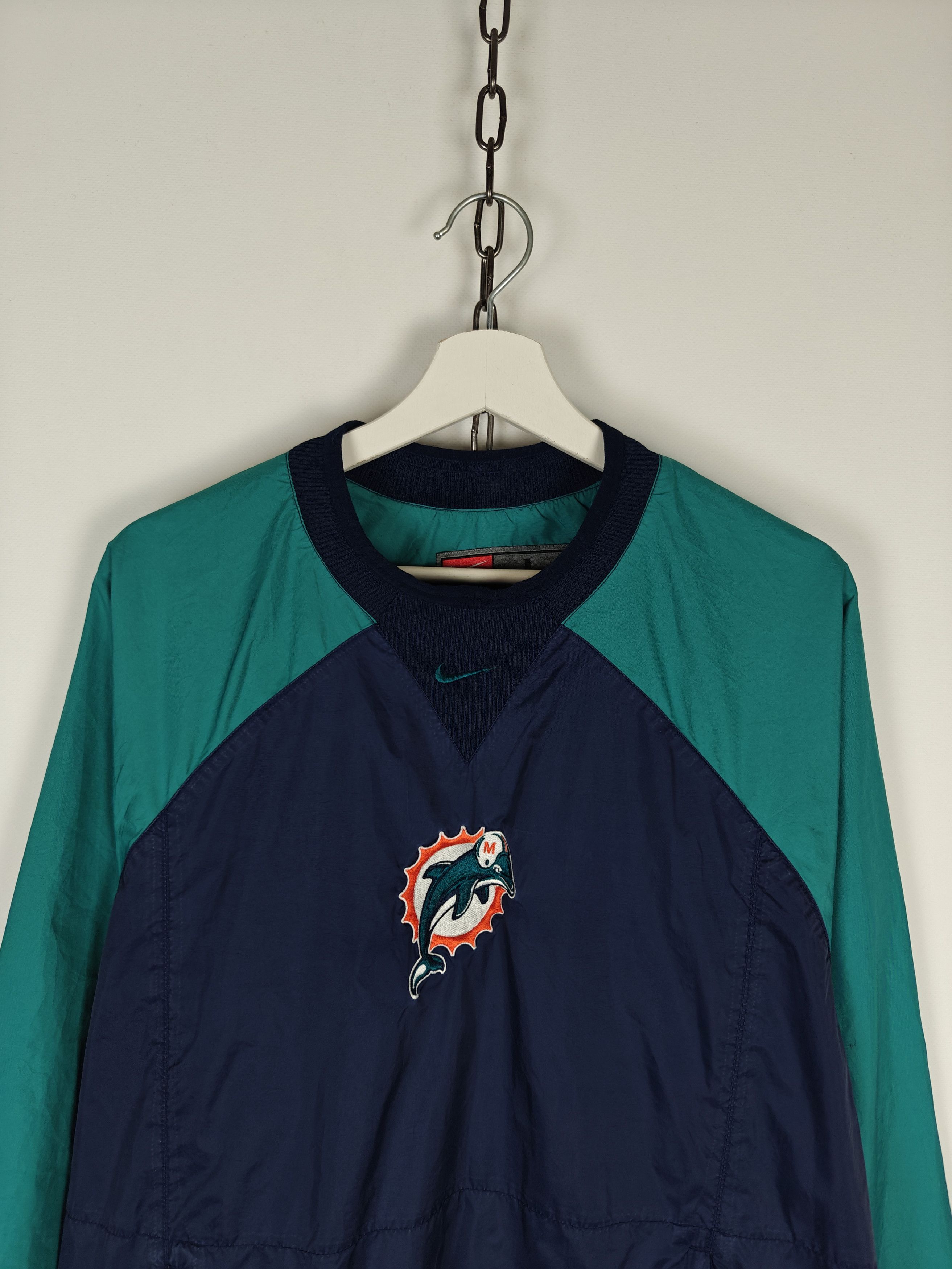 Nike VTG Nike x NFL Miami Dolphins Sweatshirt Logo Size L Size US L / EU 52-54 / 3 - 2 Thumbnail