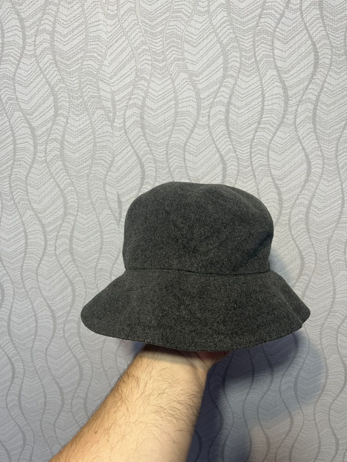 Kangol Vintage 2000s Kangol Wool Gray Bucket Hat Logo Size ONE SIZE - 6 Thumbnail